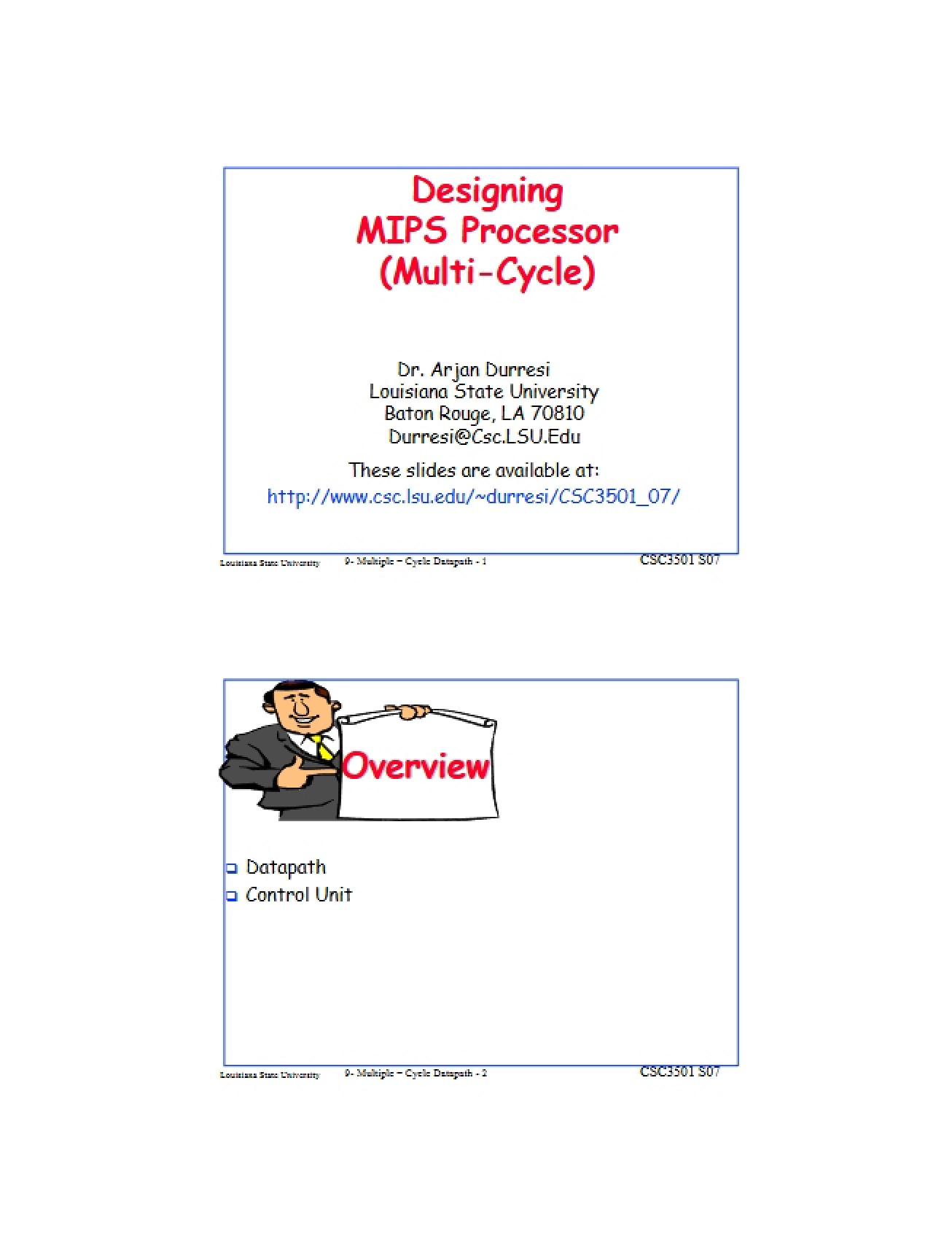MIPS Processor Design