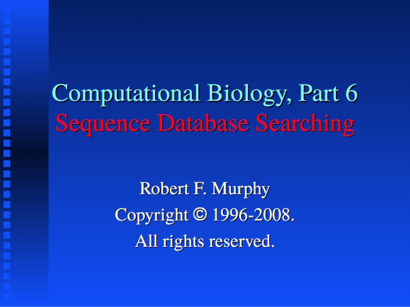Searching Sequence Databases