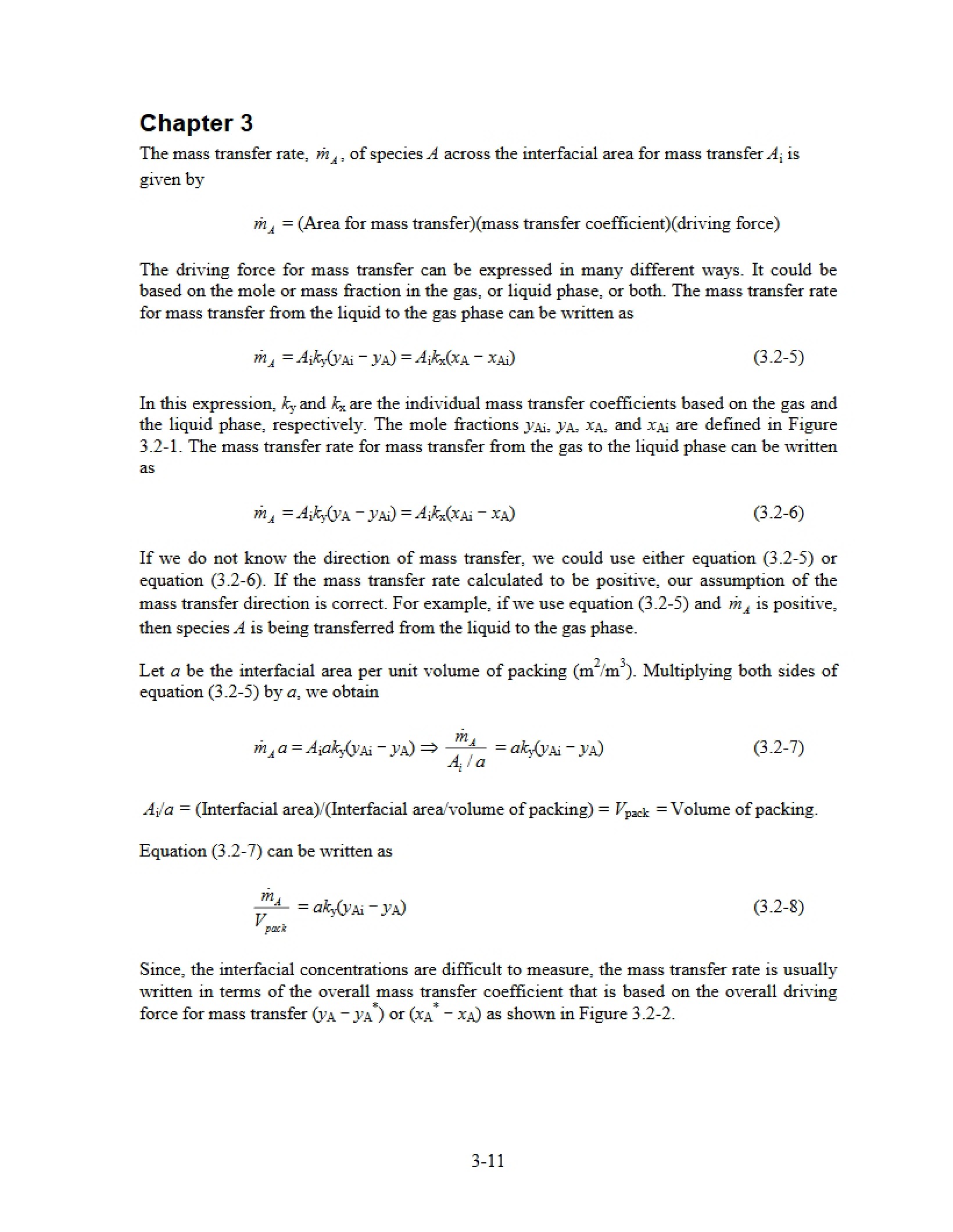 Mass Transport Ch 3