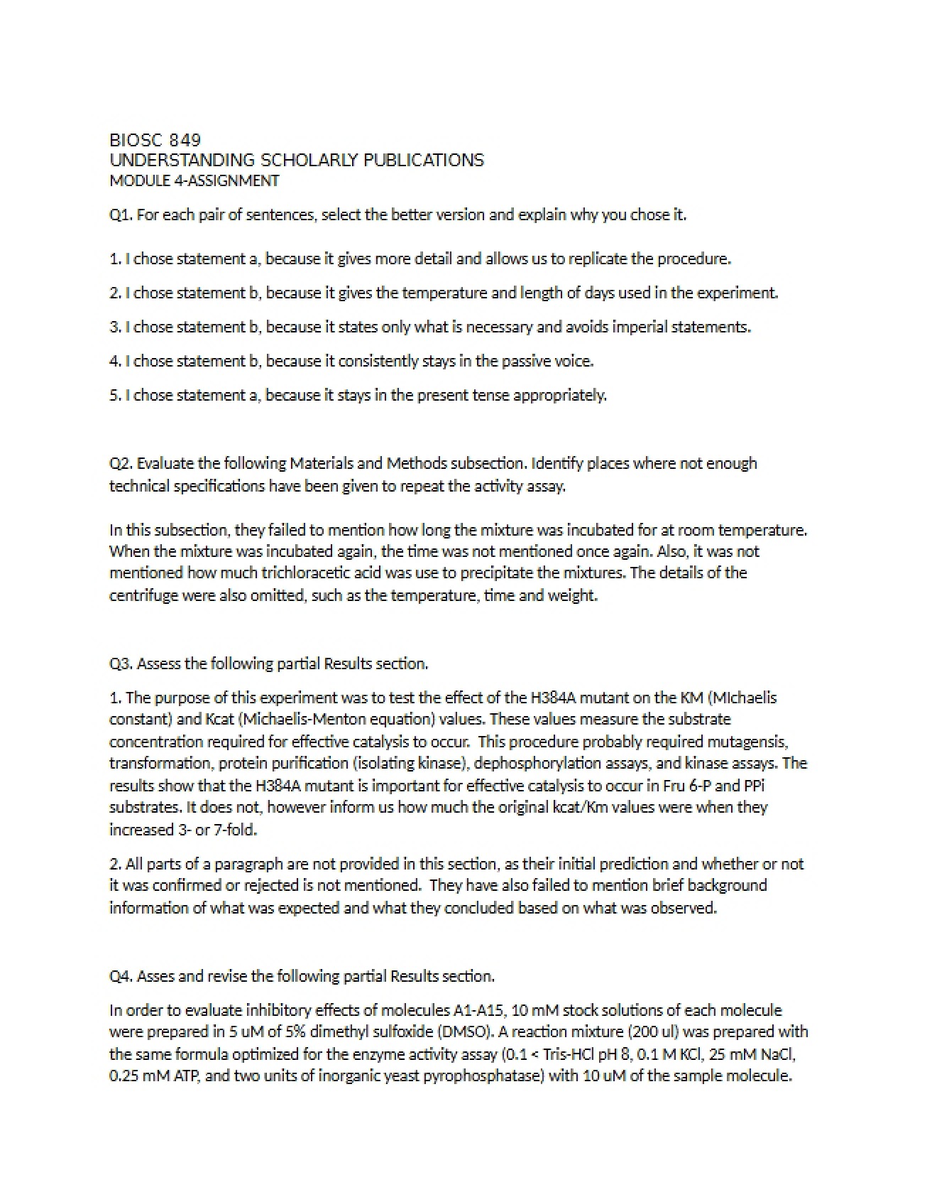 Assignment Four for BIOSC 8490