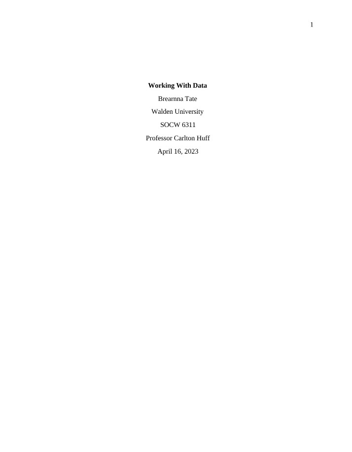Assignment for Week 7