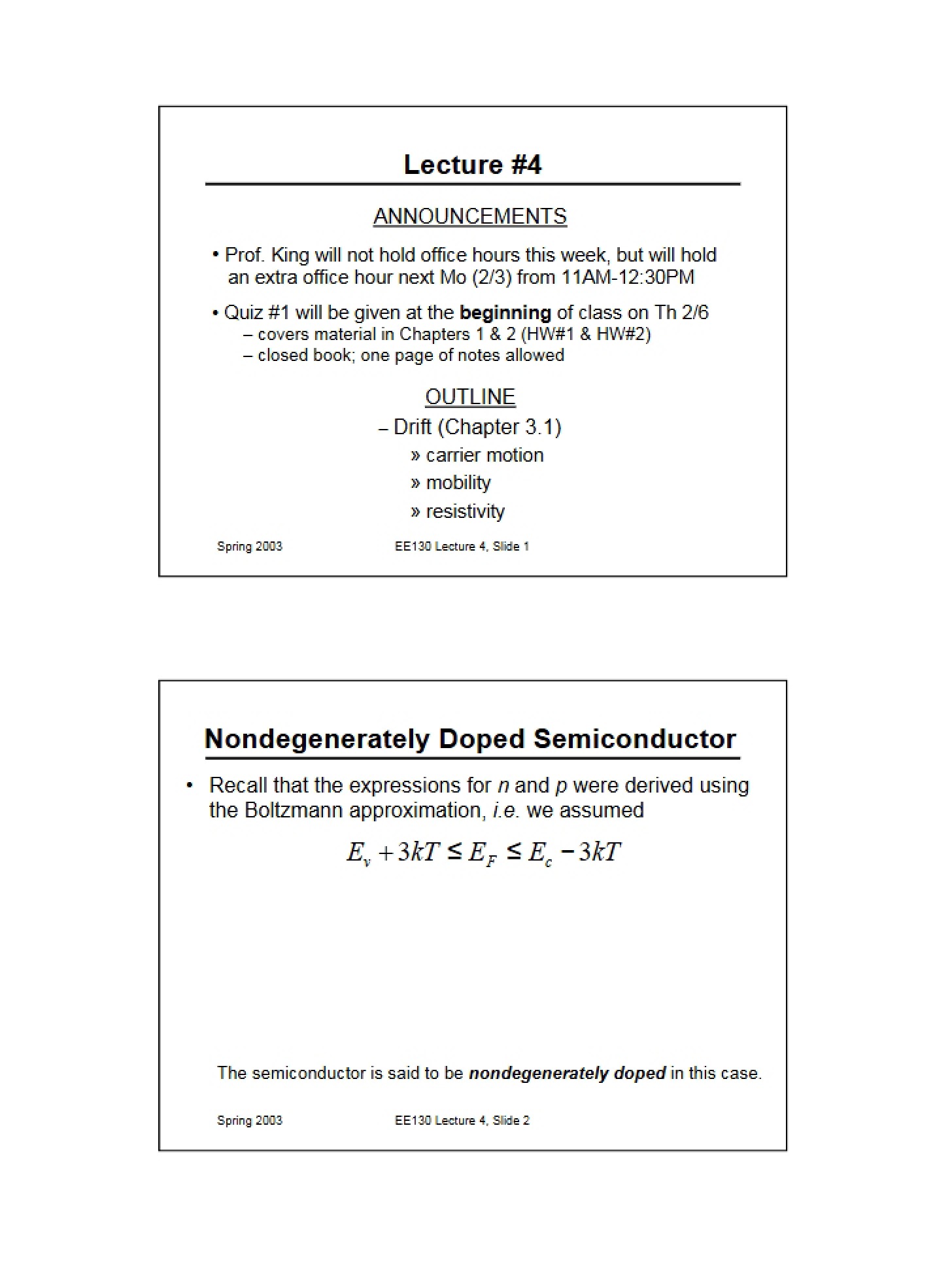Academic Lecture Notes