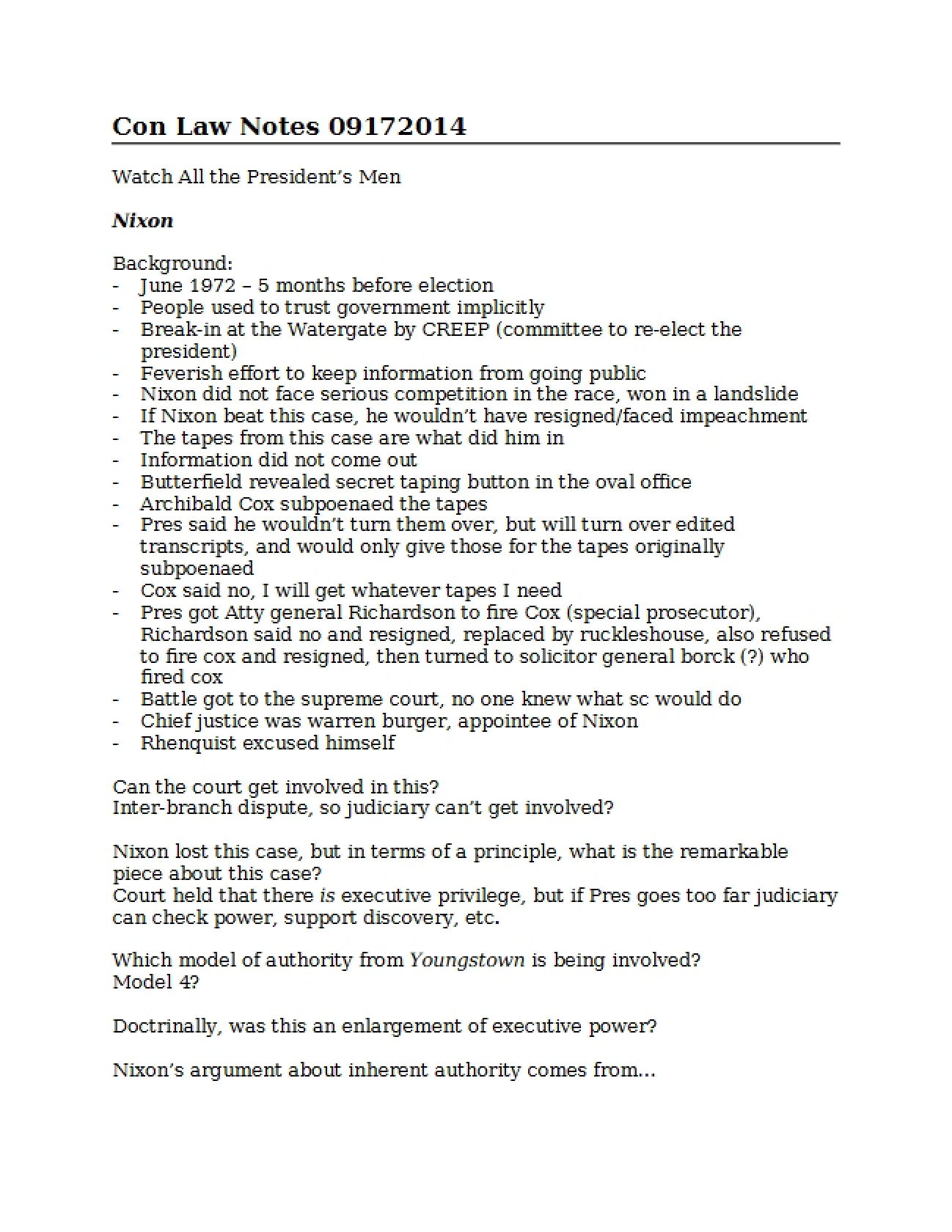 Constitutional Law