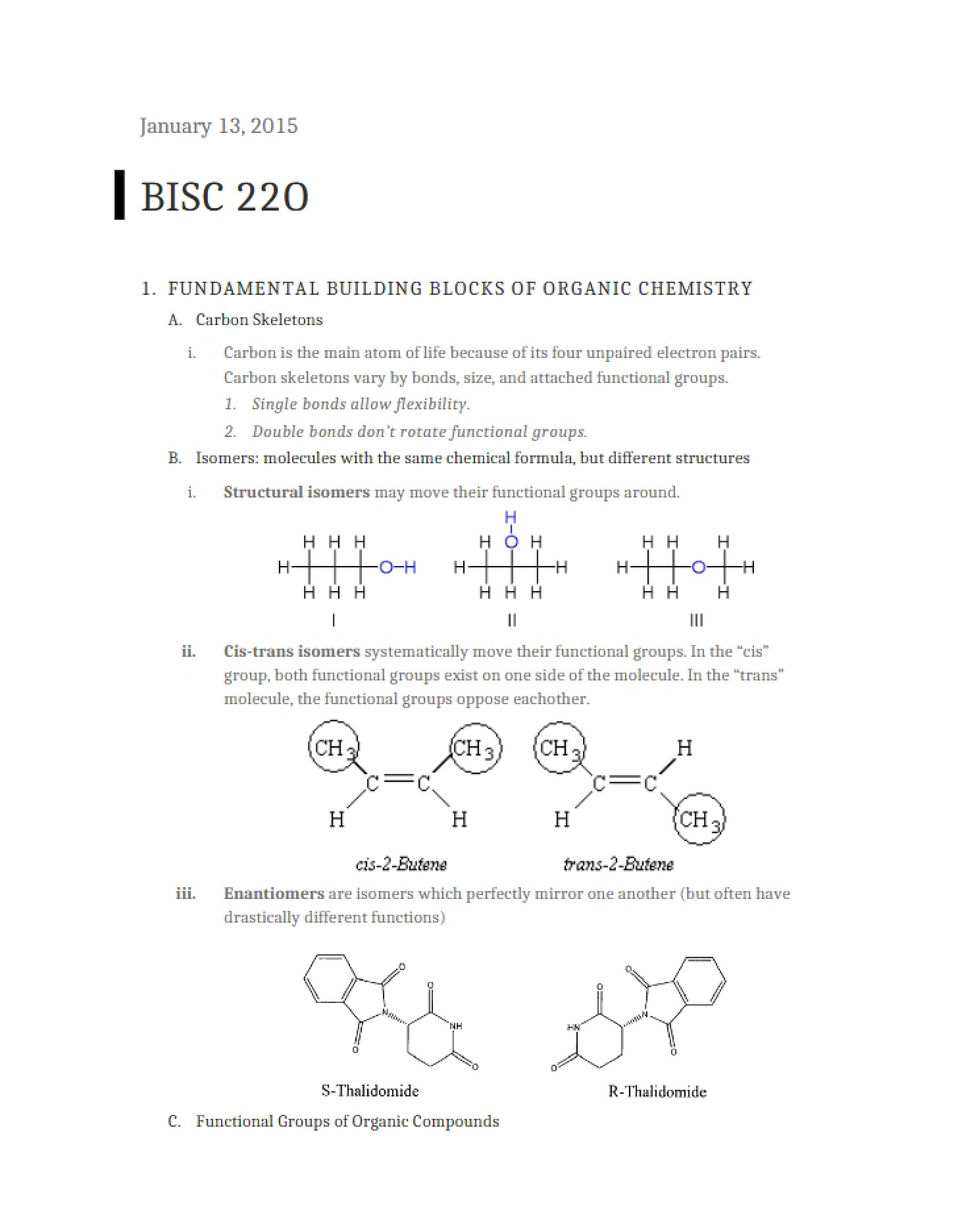 Organic Chemistry Fundamentals