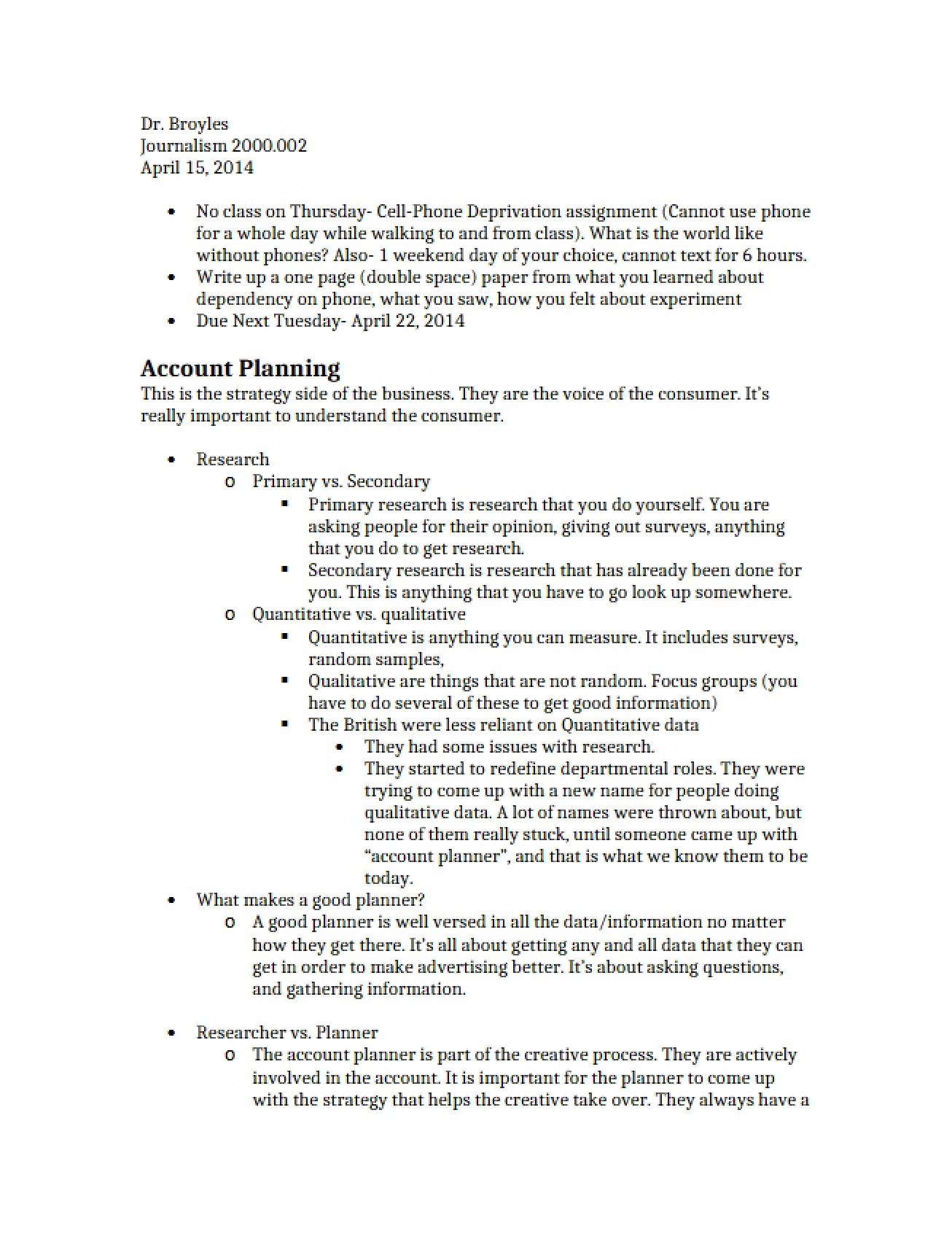 Planning of Accounts