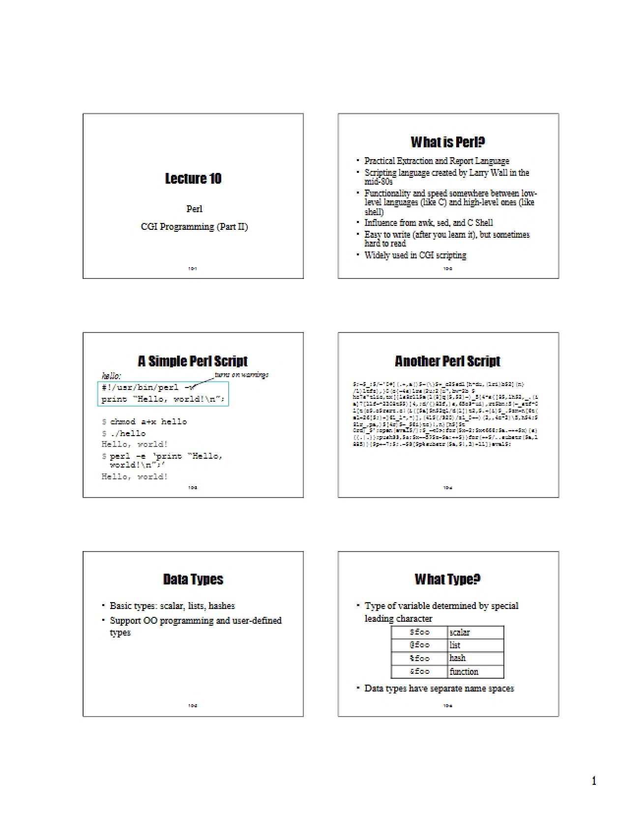 Programming Common Gateway Interfaces