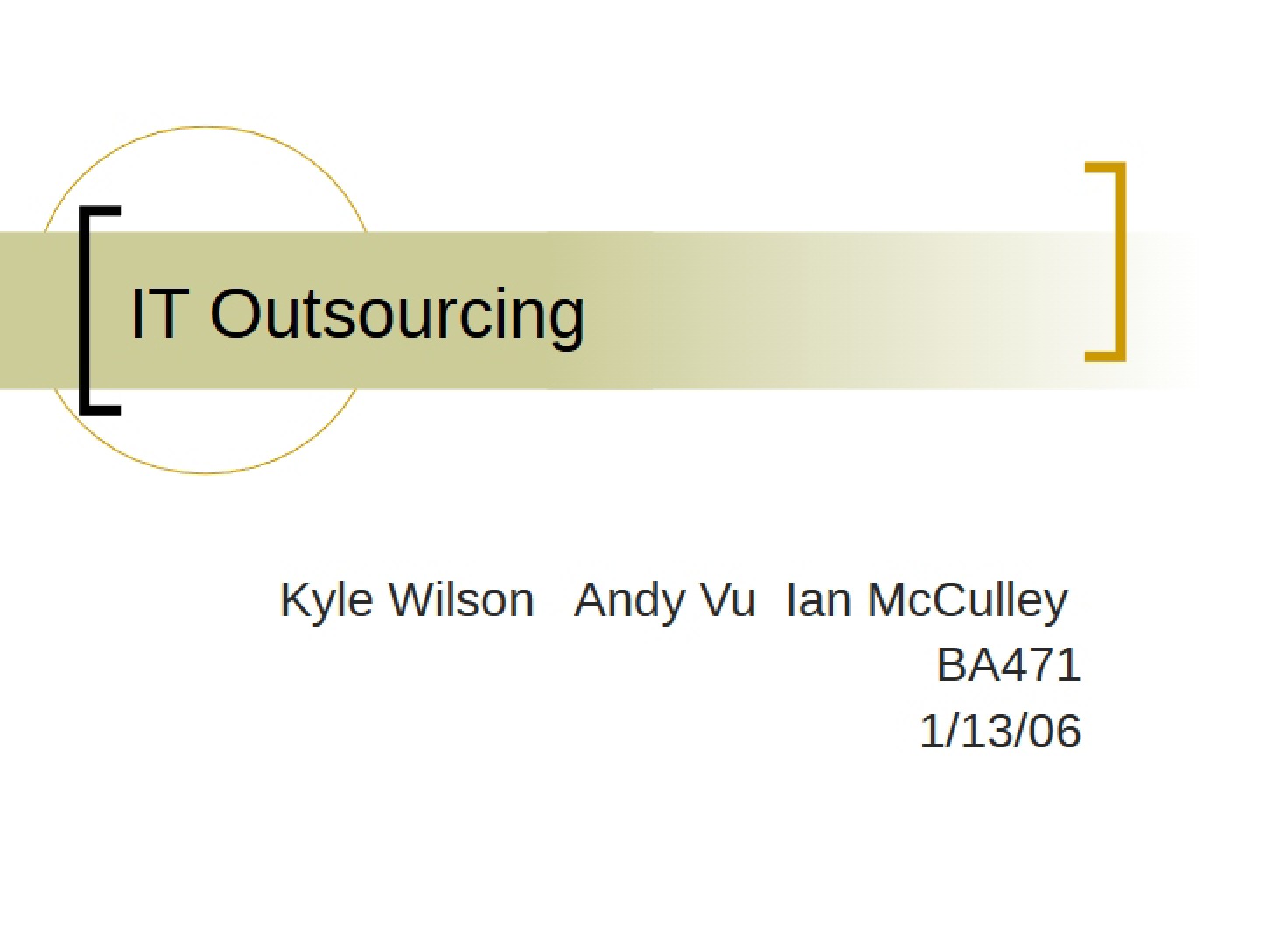 Outsourcing in the IT Sector