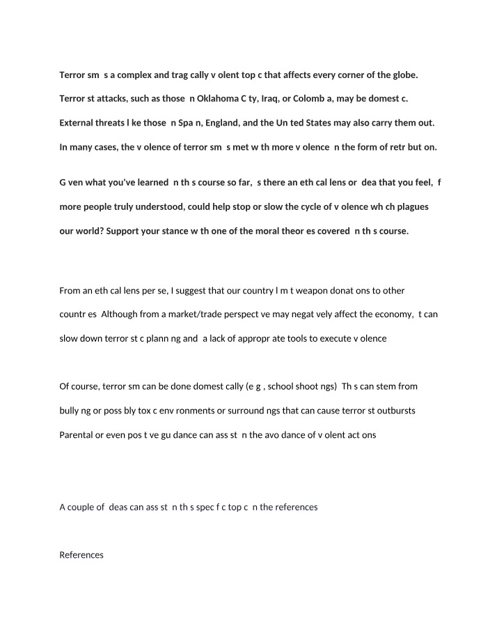 When Will It End Module 06 Discussion Notes