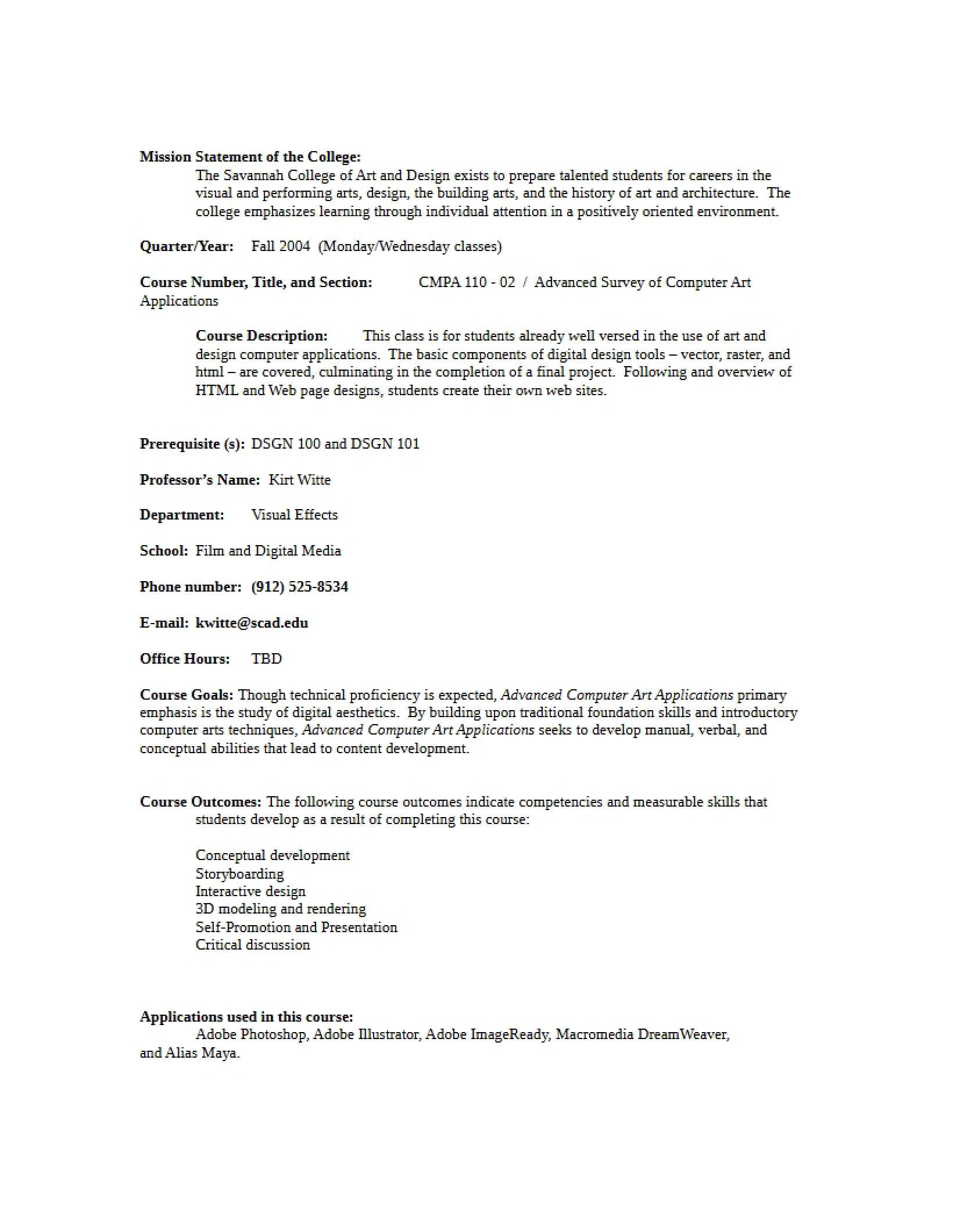 Class Guide Section 02