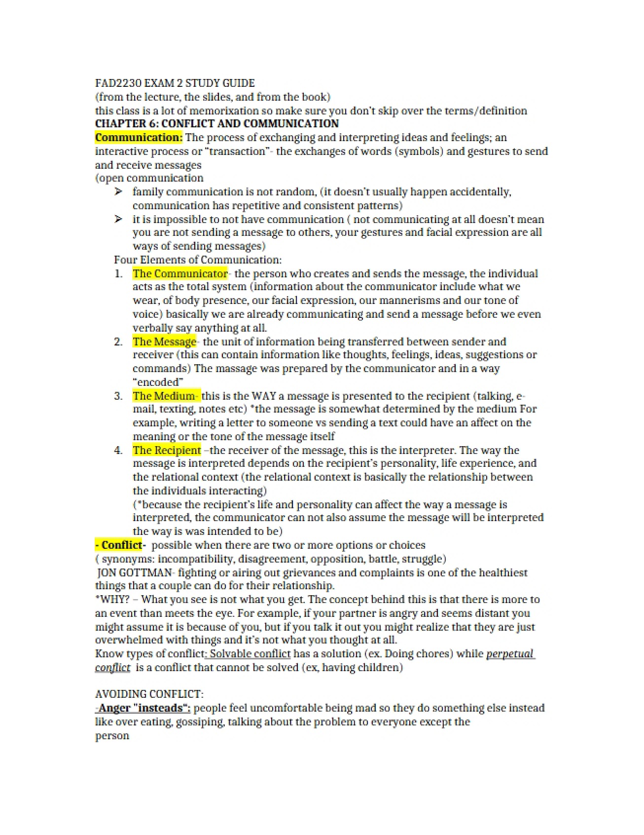 Chapter Six The Relationship Between Conflict and Communication