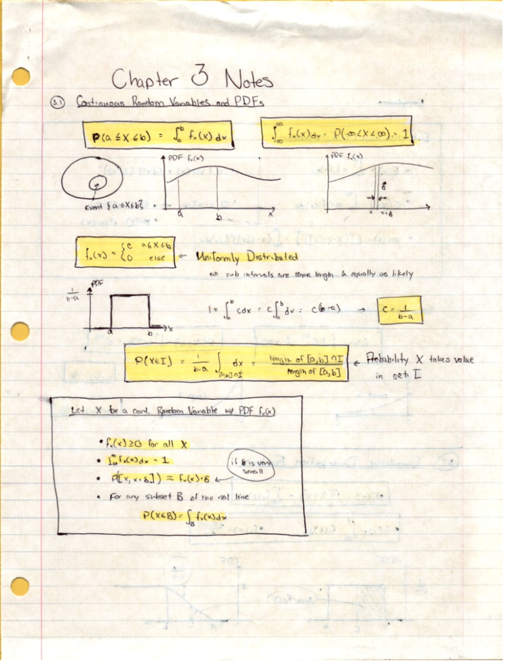 Engineering Probability Notes