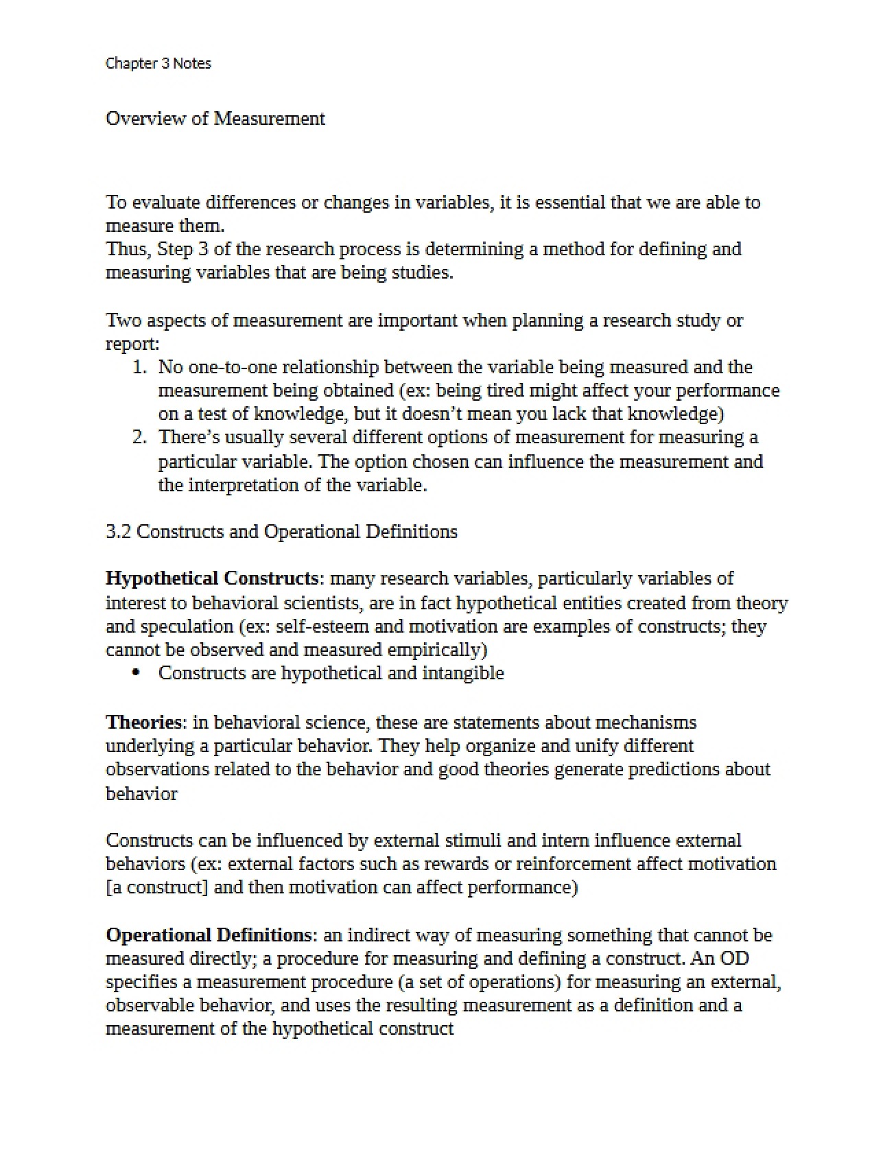 Research Methods Chapter Three