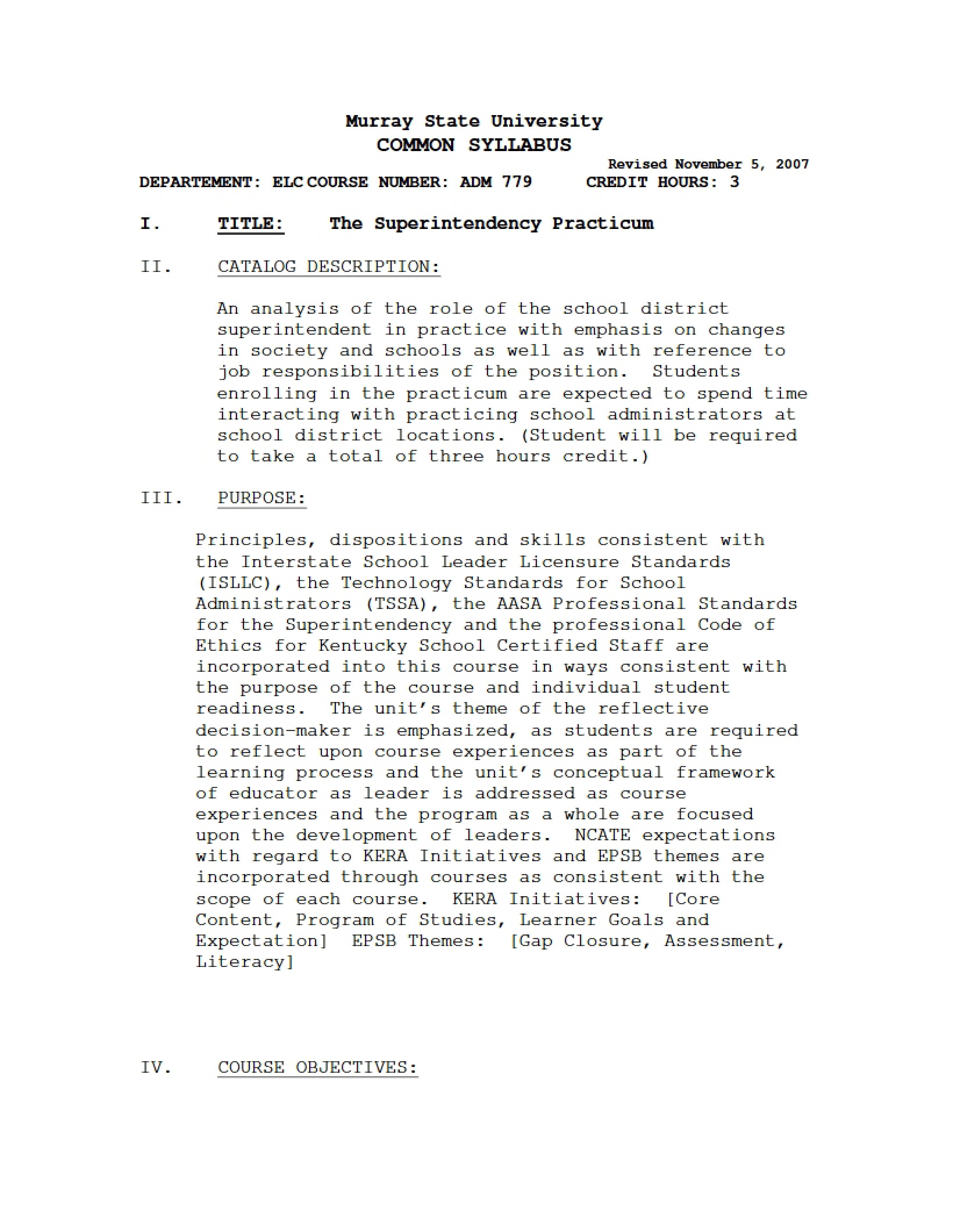 Syllabus