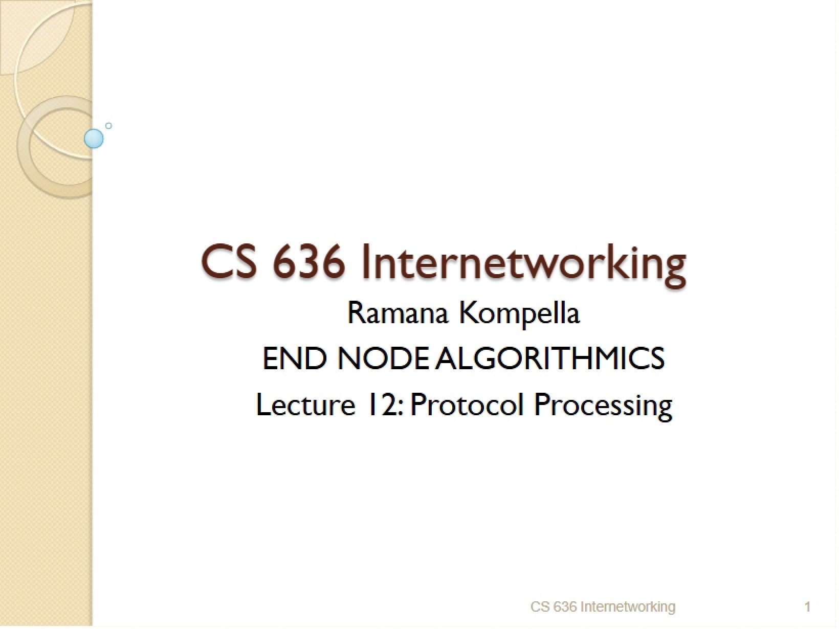 Processing of Protocols