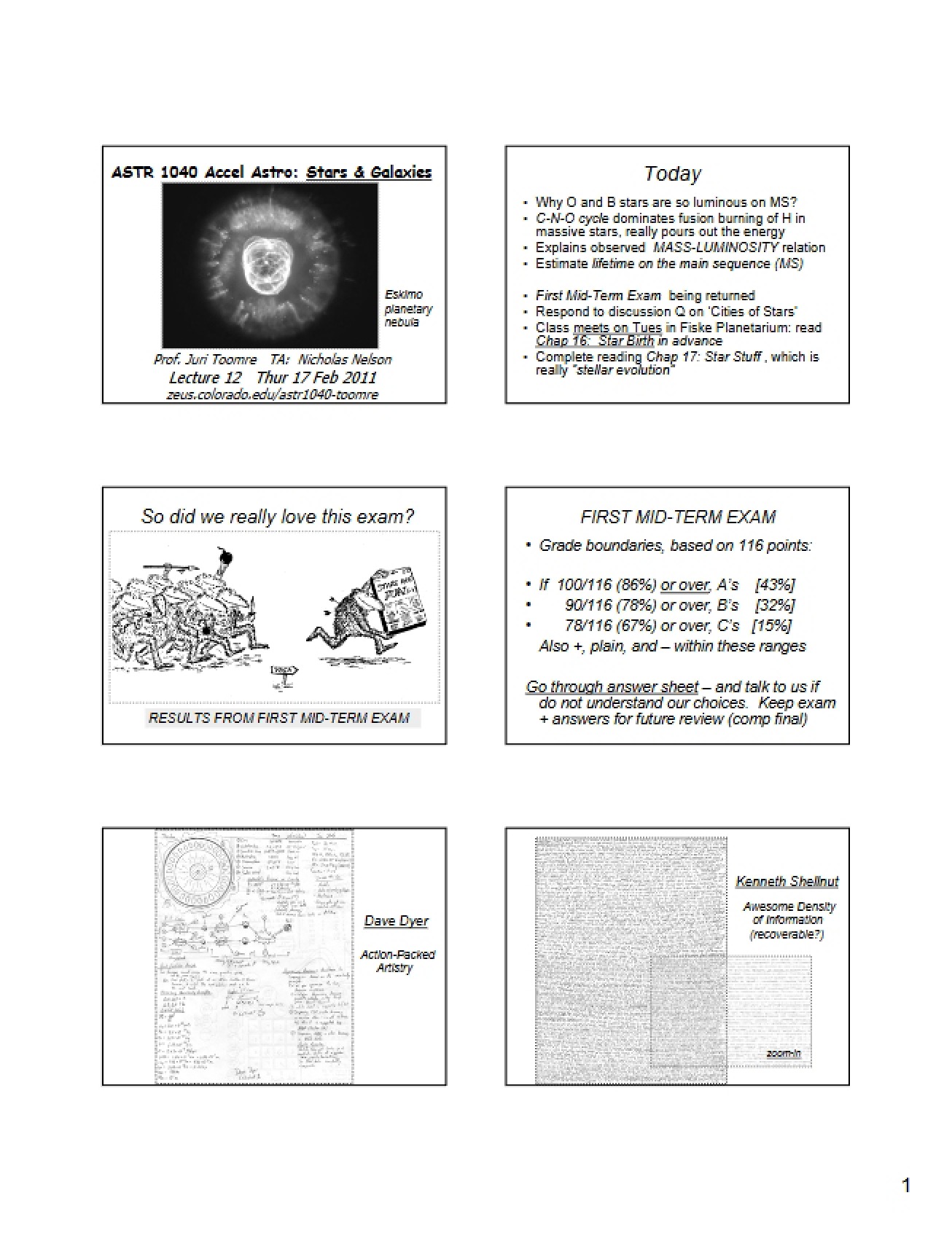 Lecture on Accelerated Astronomy Topics