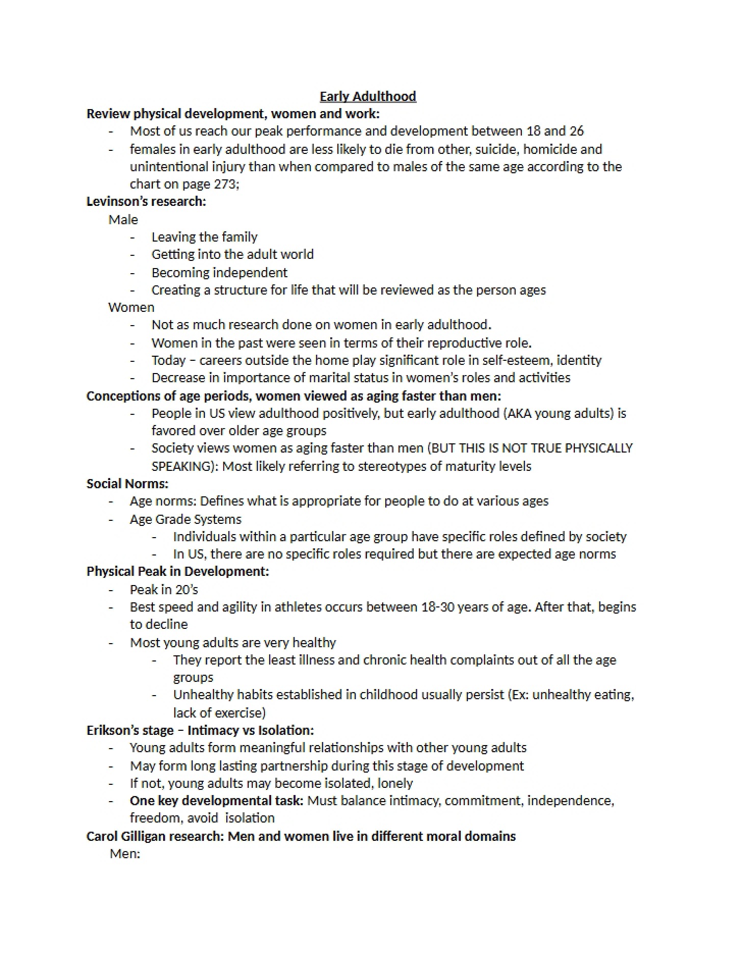Study Guide for Exam 3 (Part 1)