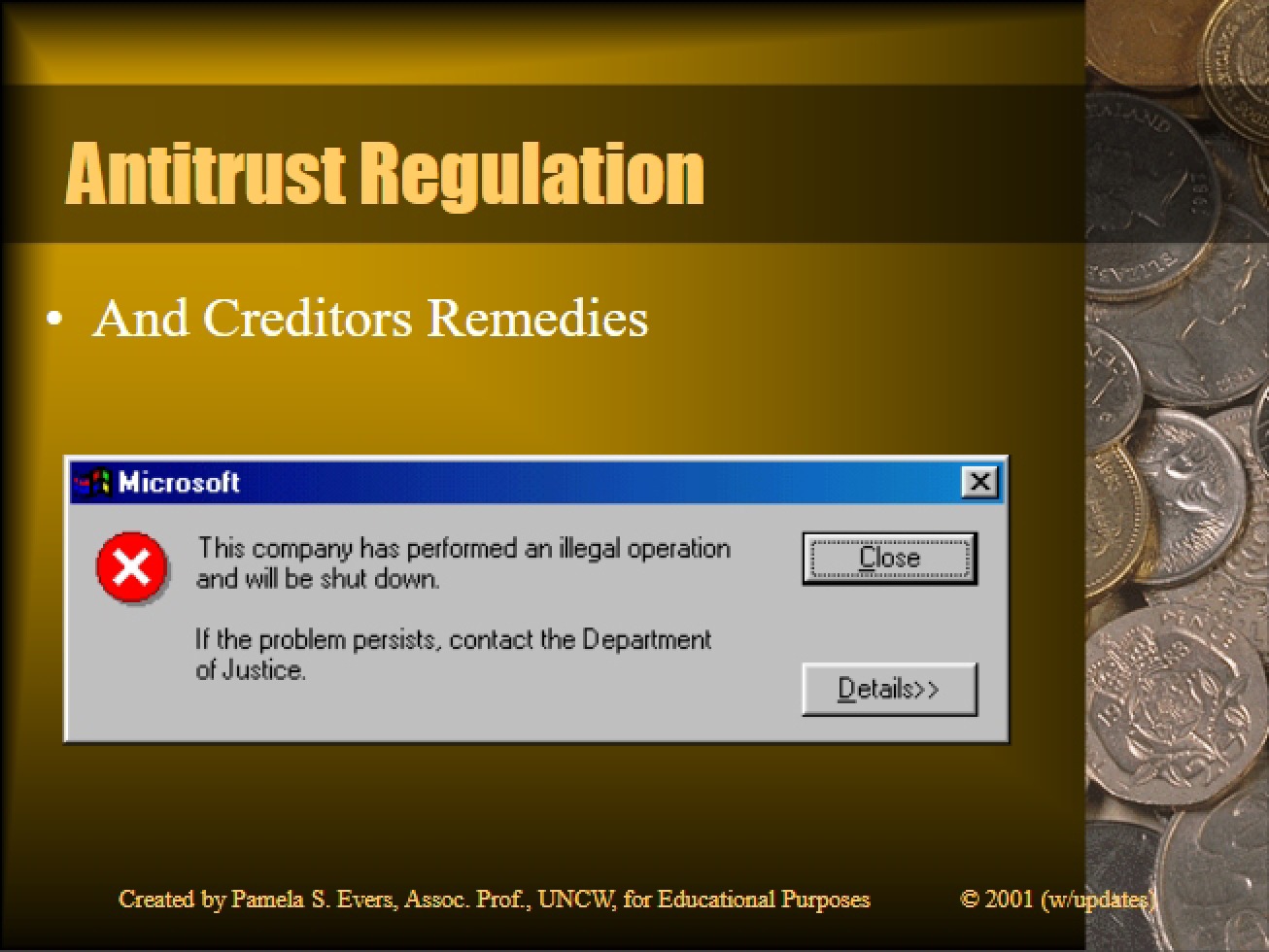 Regulation of Antitrust