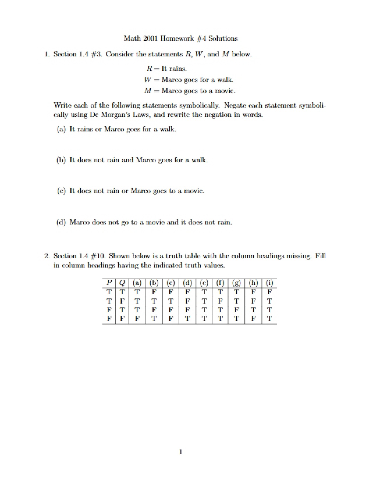 Homework 4 Questions