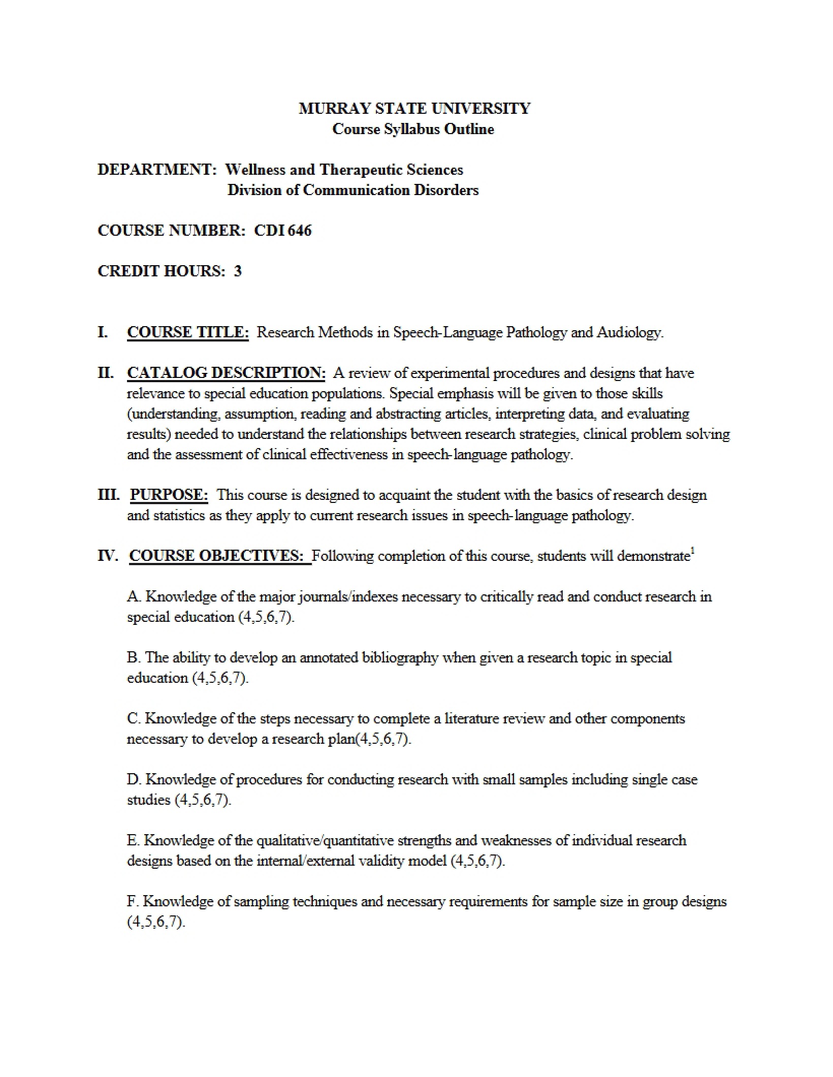 Syllabus