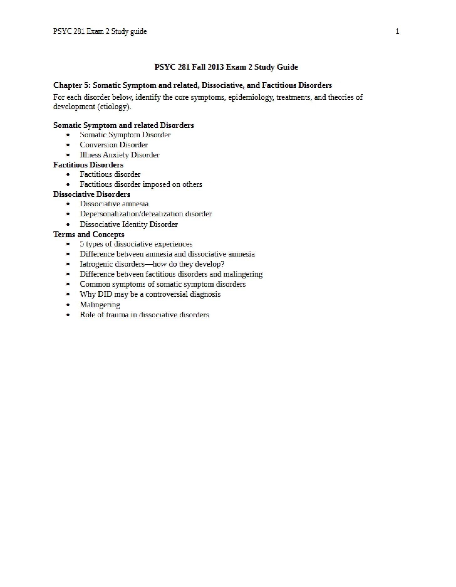 Guide Exam 2