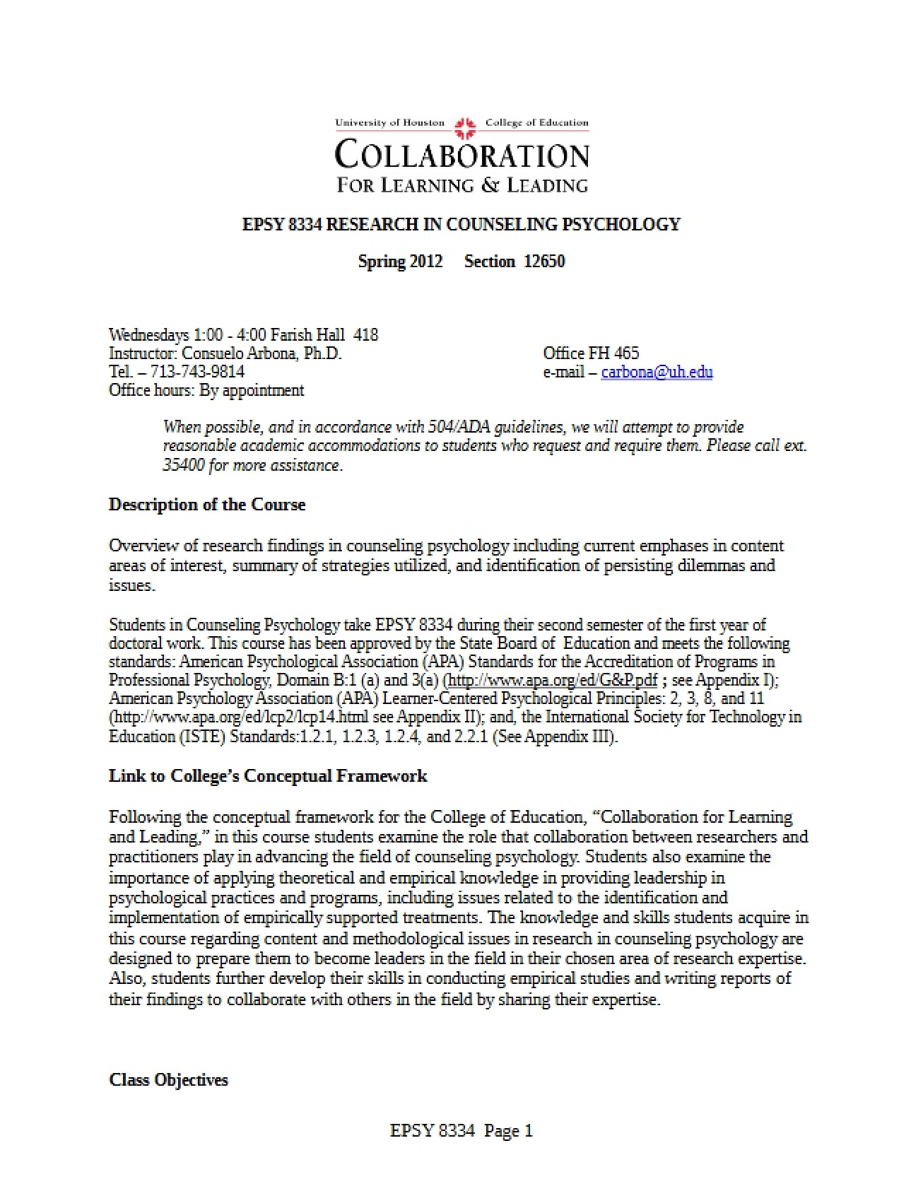 Syllabus (Research Counseling)