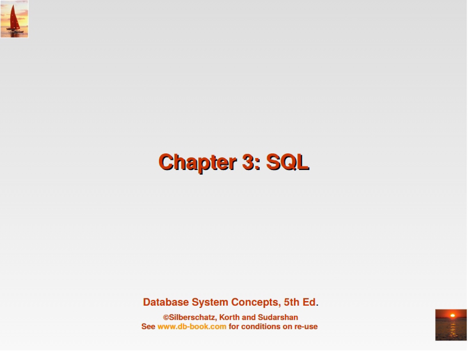 SQL Chapter Three