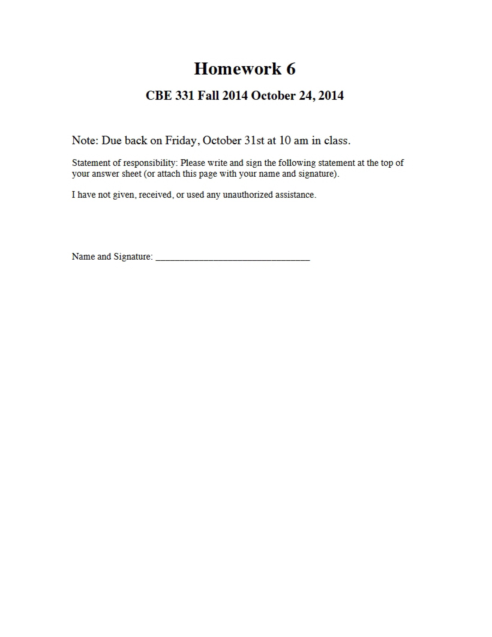 Homework Assignment 6