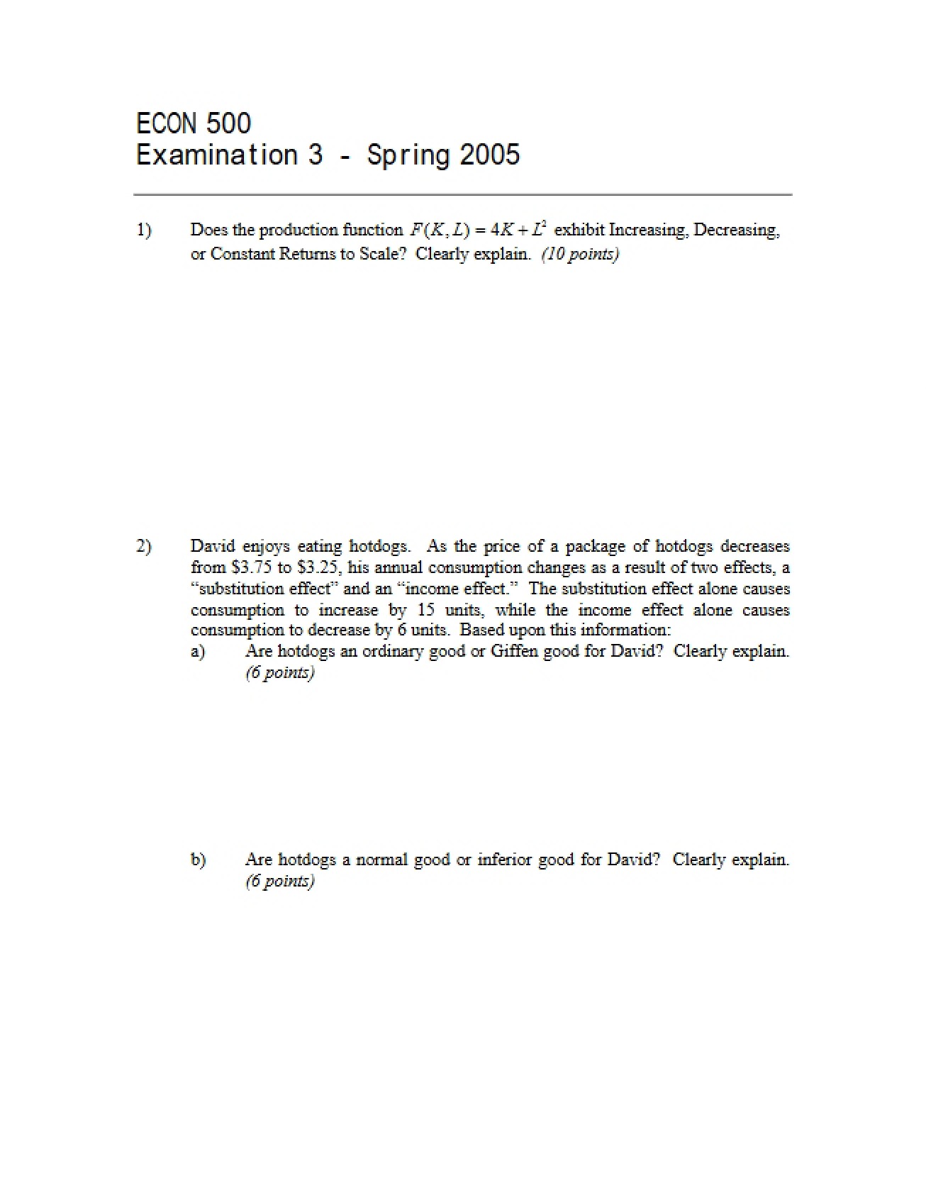 Third Examination Version 1