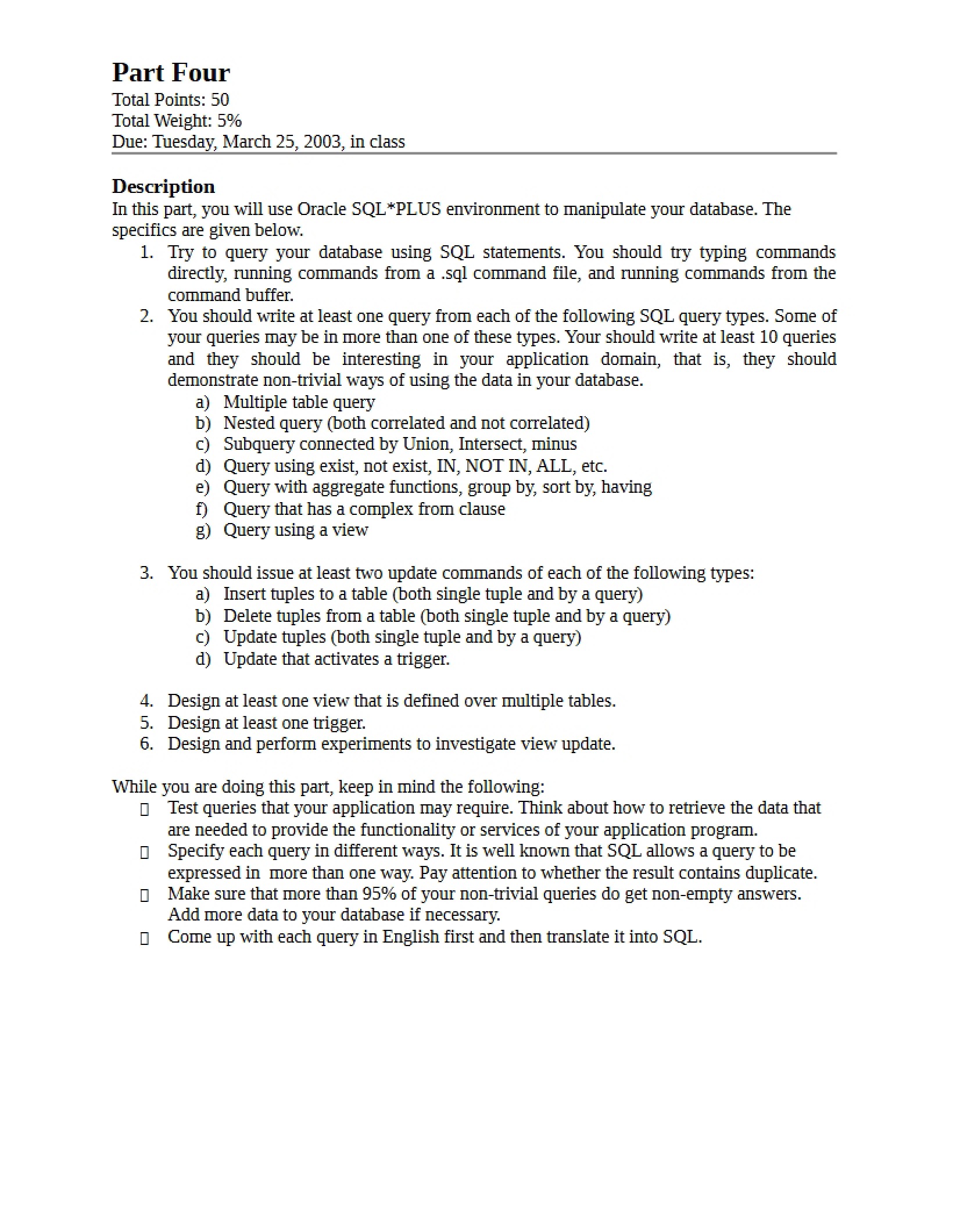 Database Project
