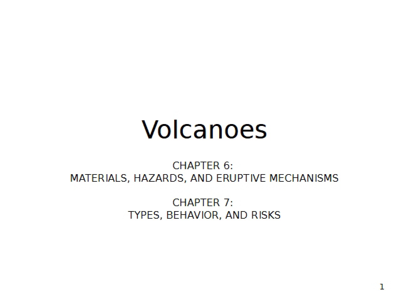 Presentation Volcano