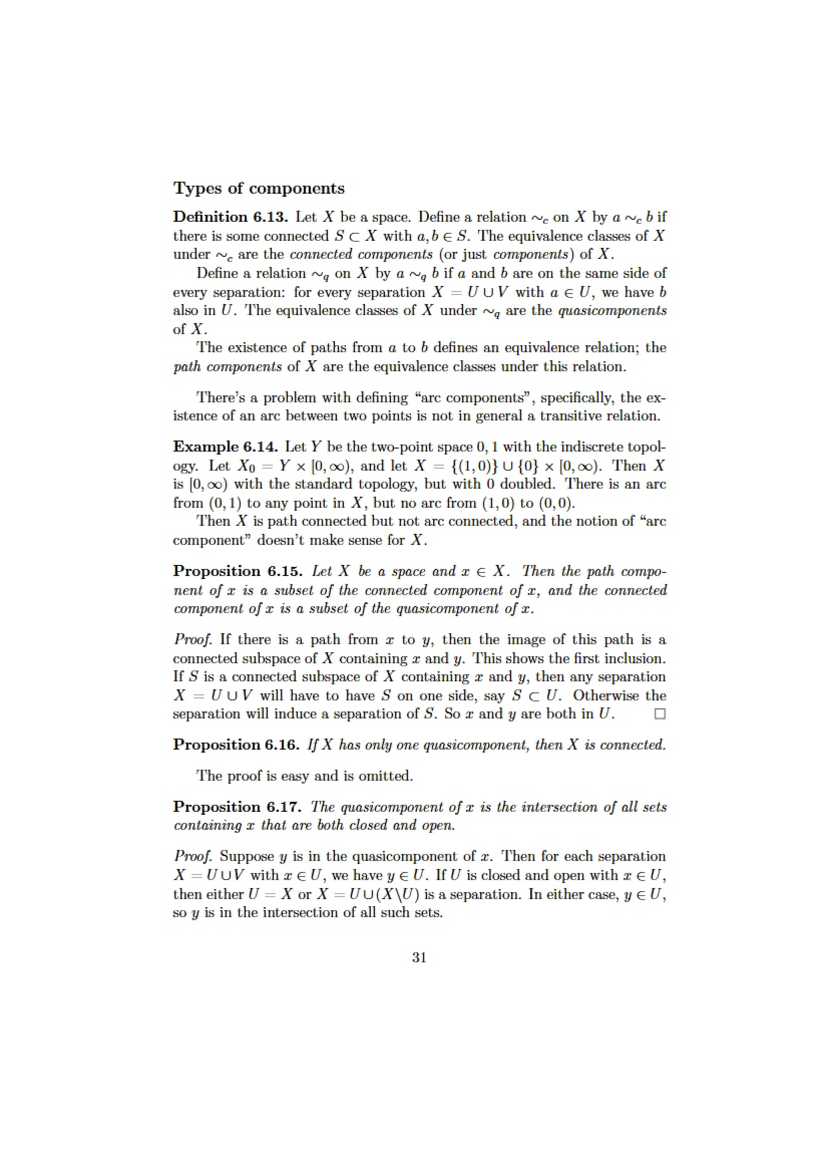 Component Classifications