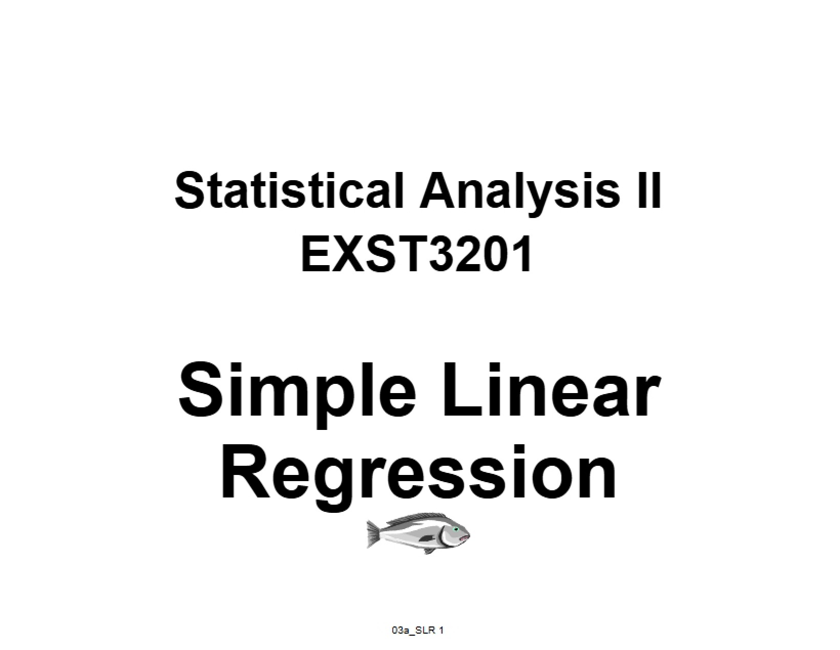 Basics of Simple Linear Regression
