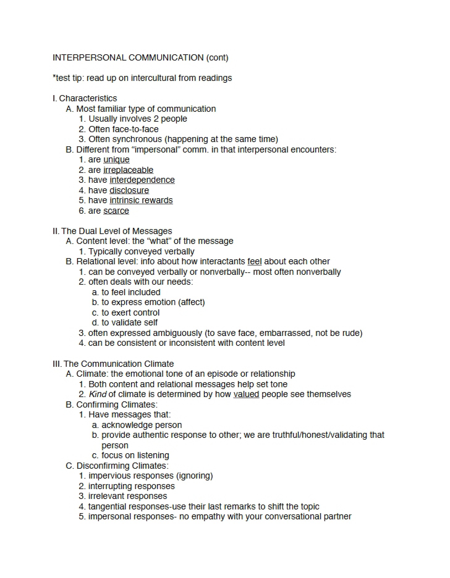 Attraction, Conflict, and Interpersonal