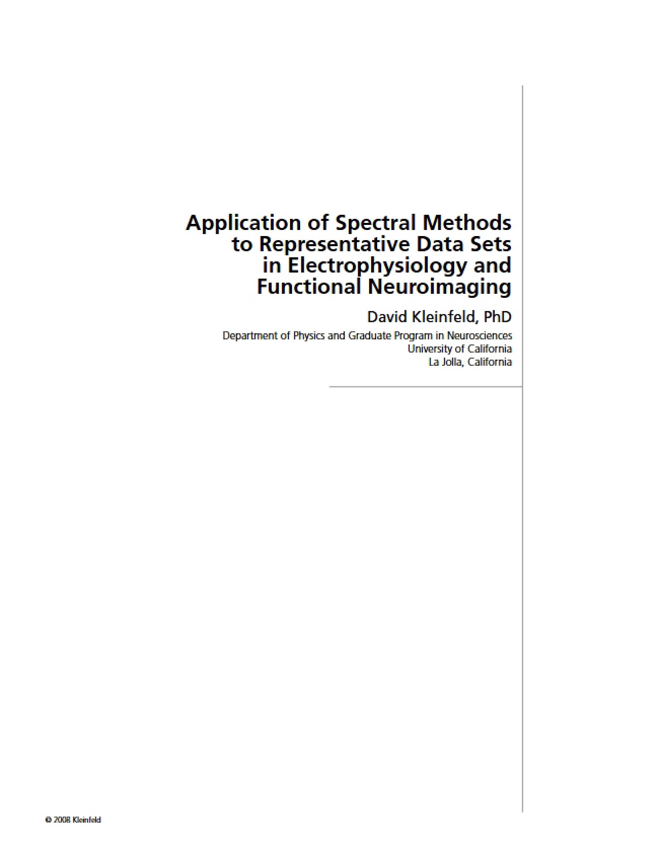 Spectral Method Applications in Modern Physics