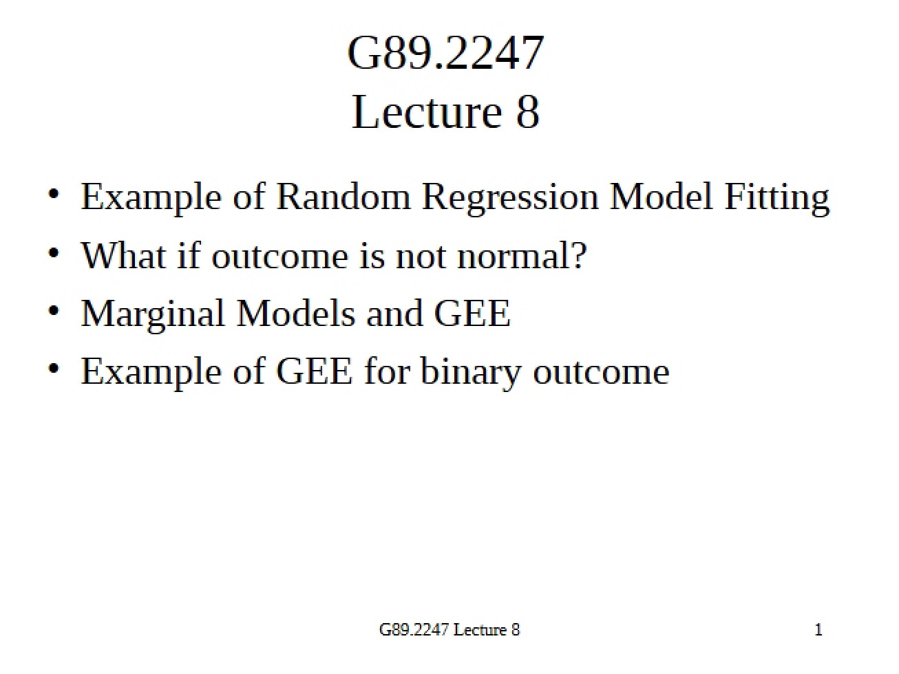Structural Equations Analysis Notes
