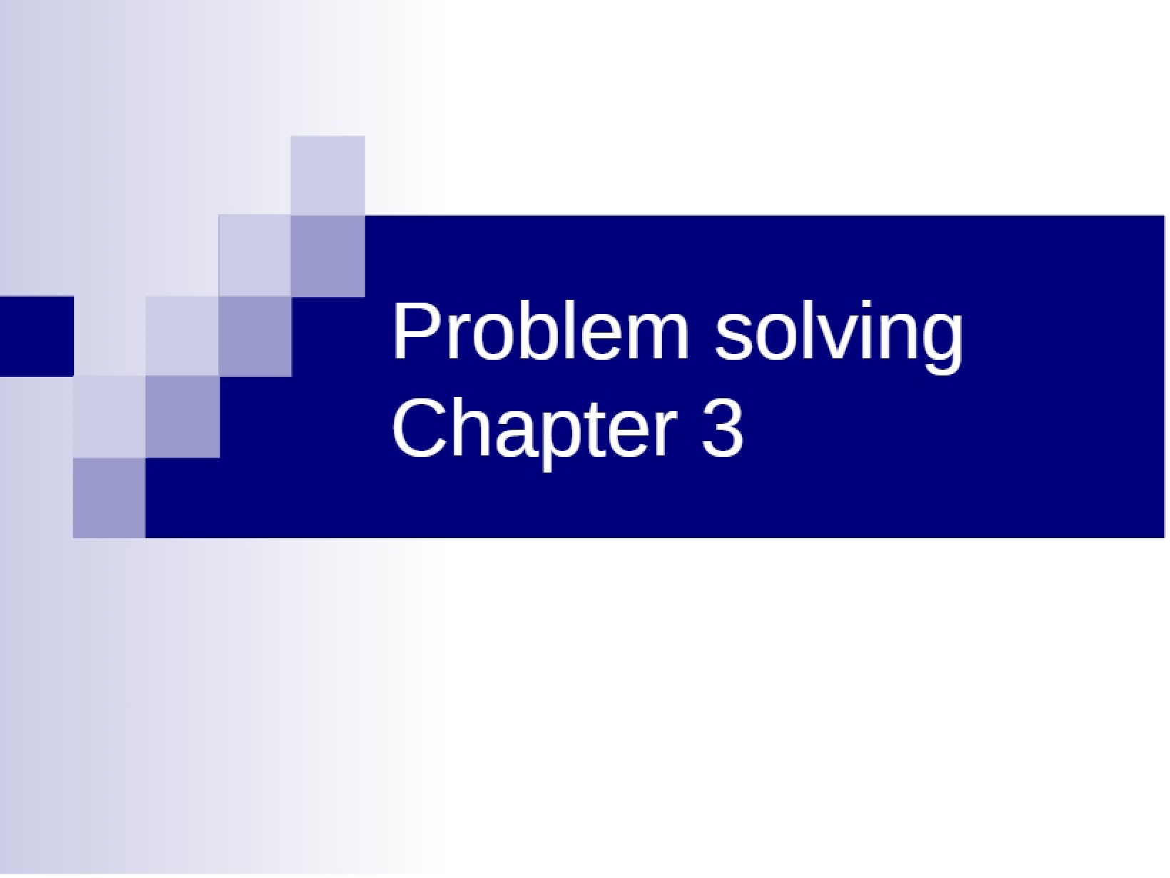 Solving Problems in Programming