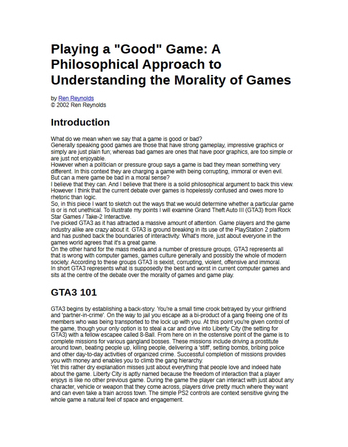 Morality Concepts