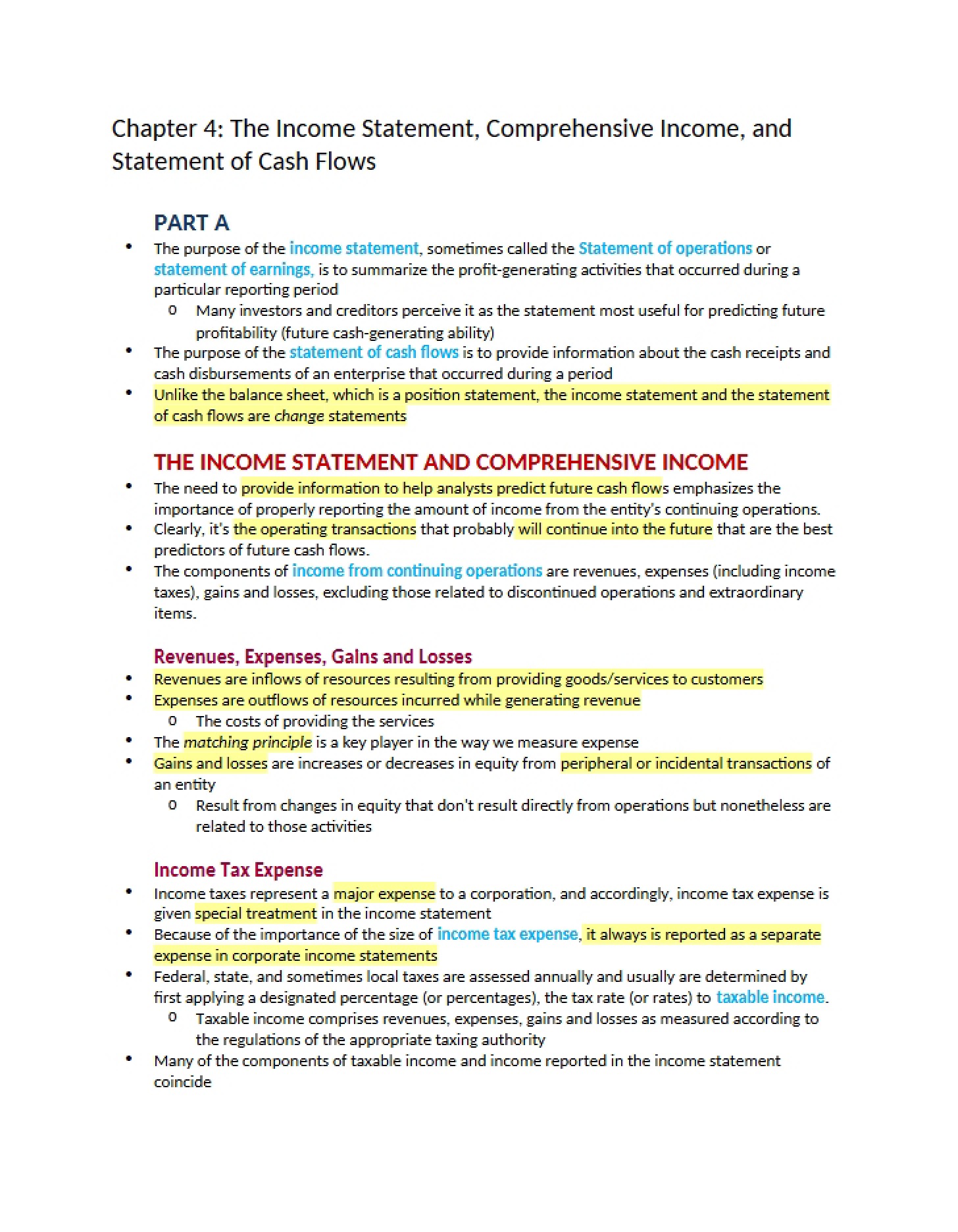 Chapter 4 Financial Performance Reporting