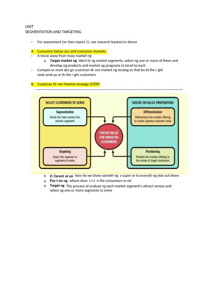 Segmentation and Targeting - Building Customer-Driven Strategies