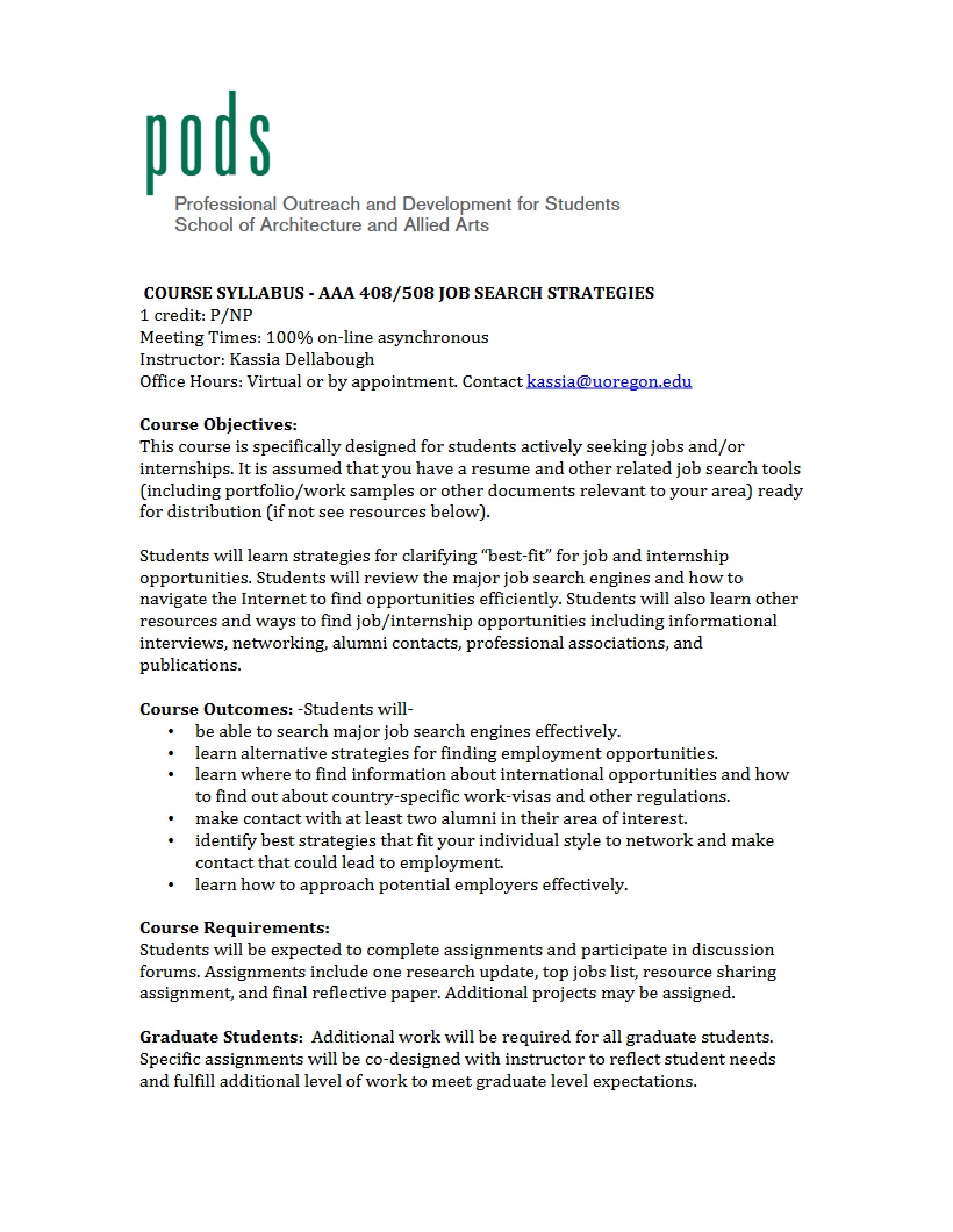 Basic Design Portfolio Syllabus