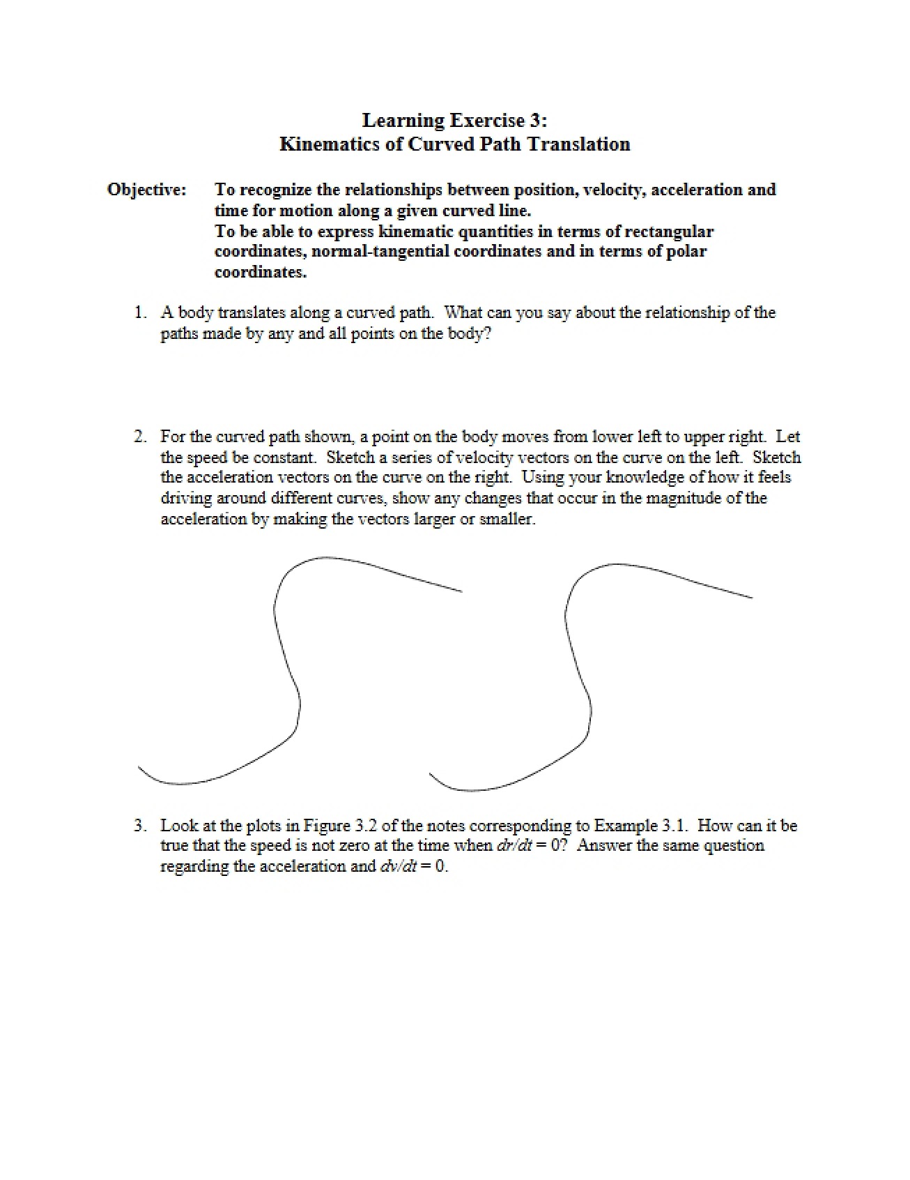 Third Learning Exercise