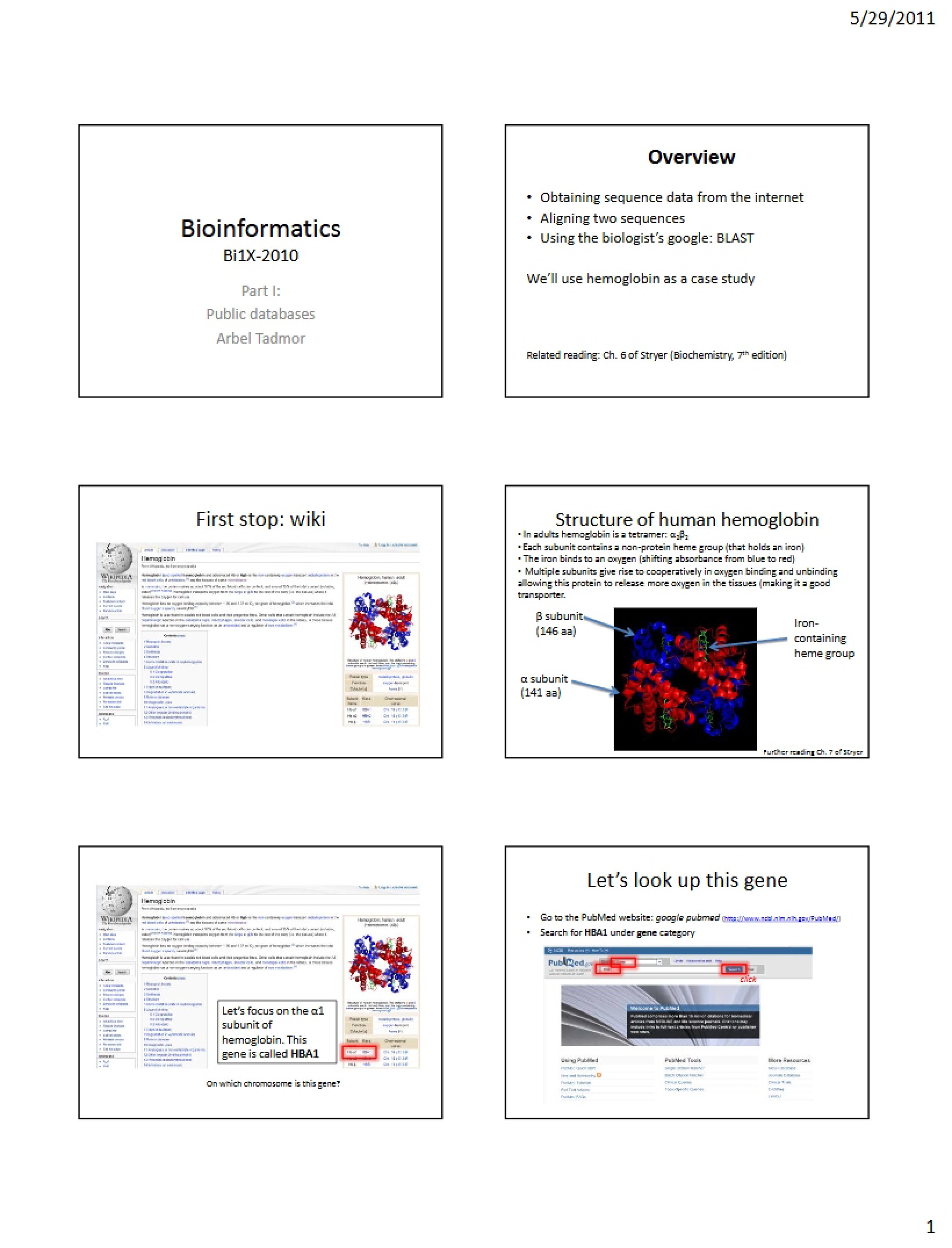 Biological Informatics