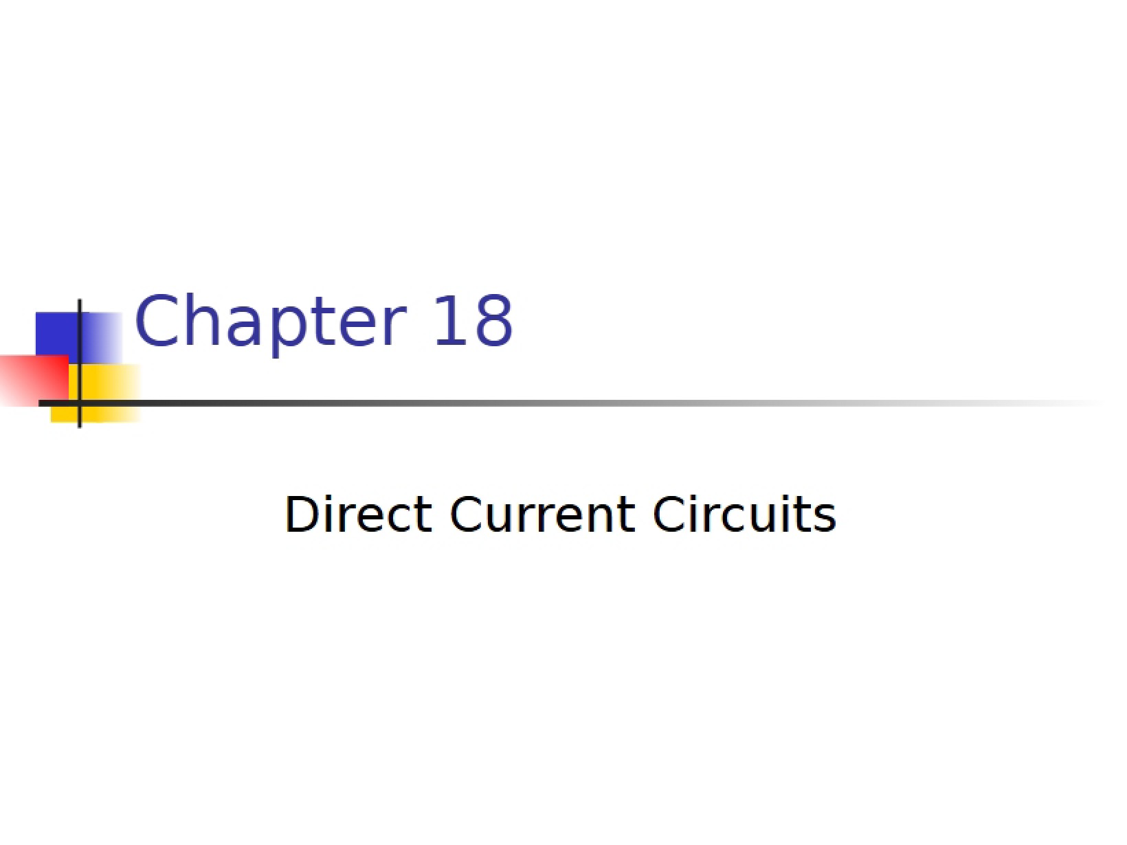 DC Circuit Fundamentals