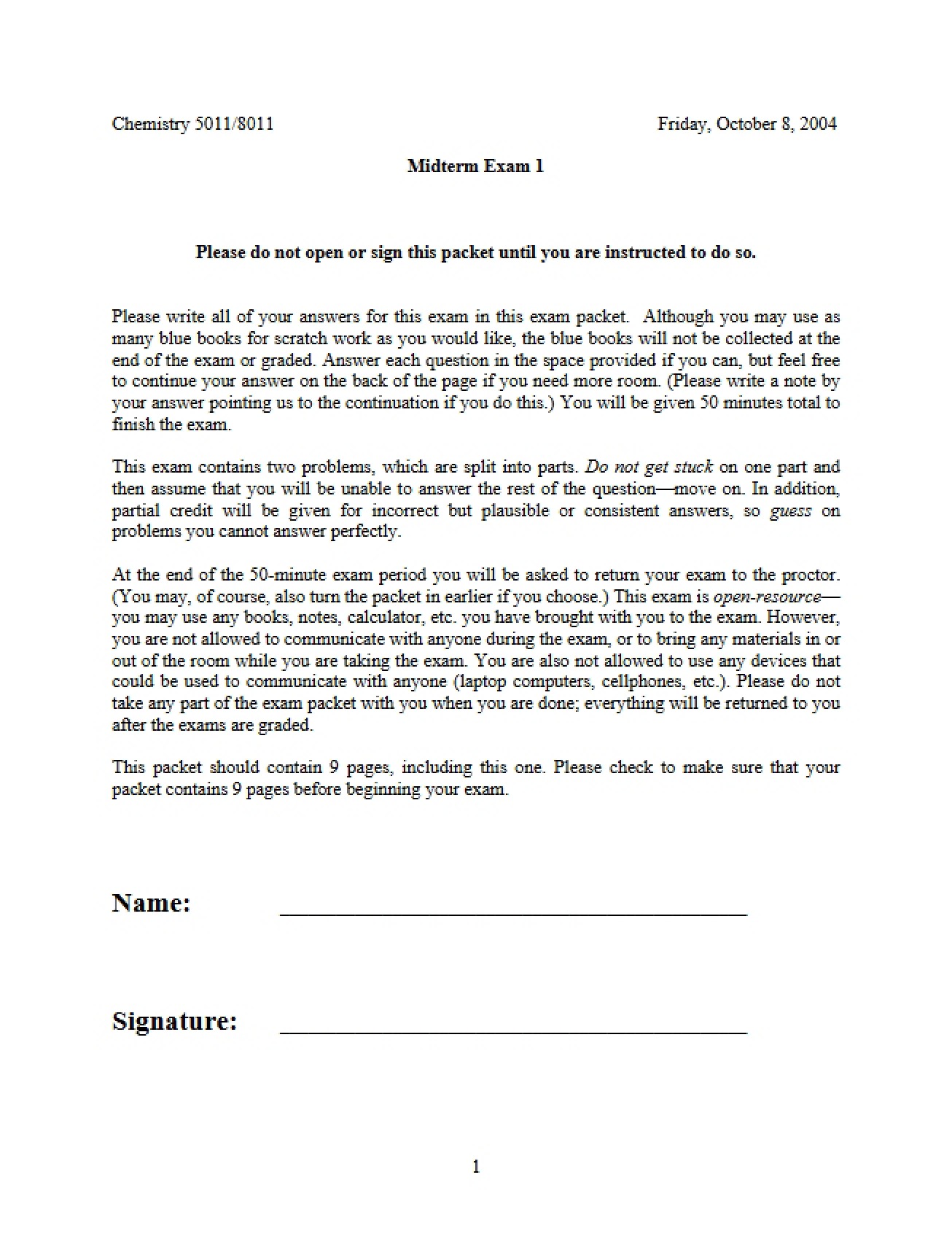 Midterm Assessment