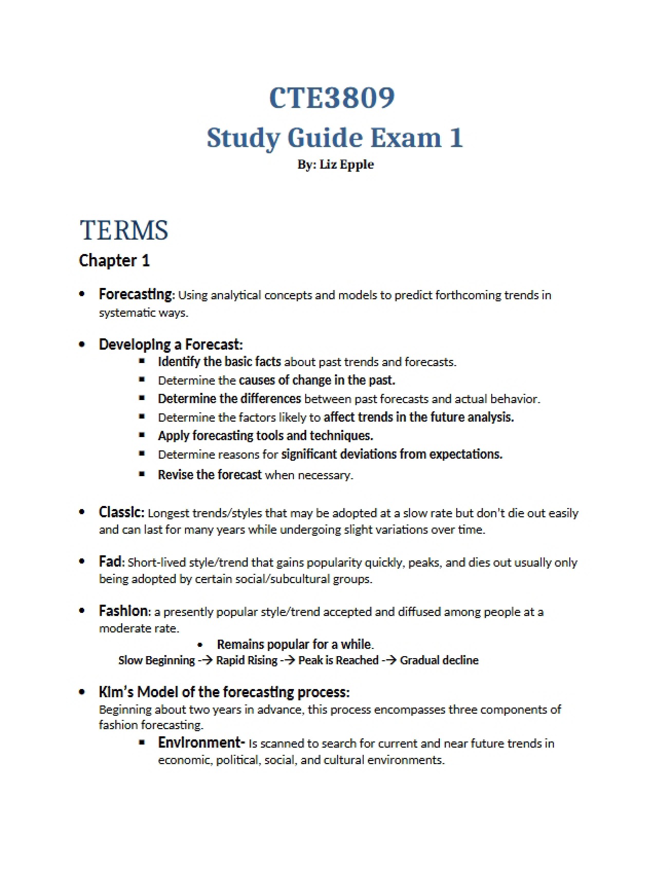 First Examination in Trend Analysis