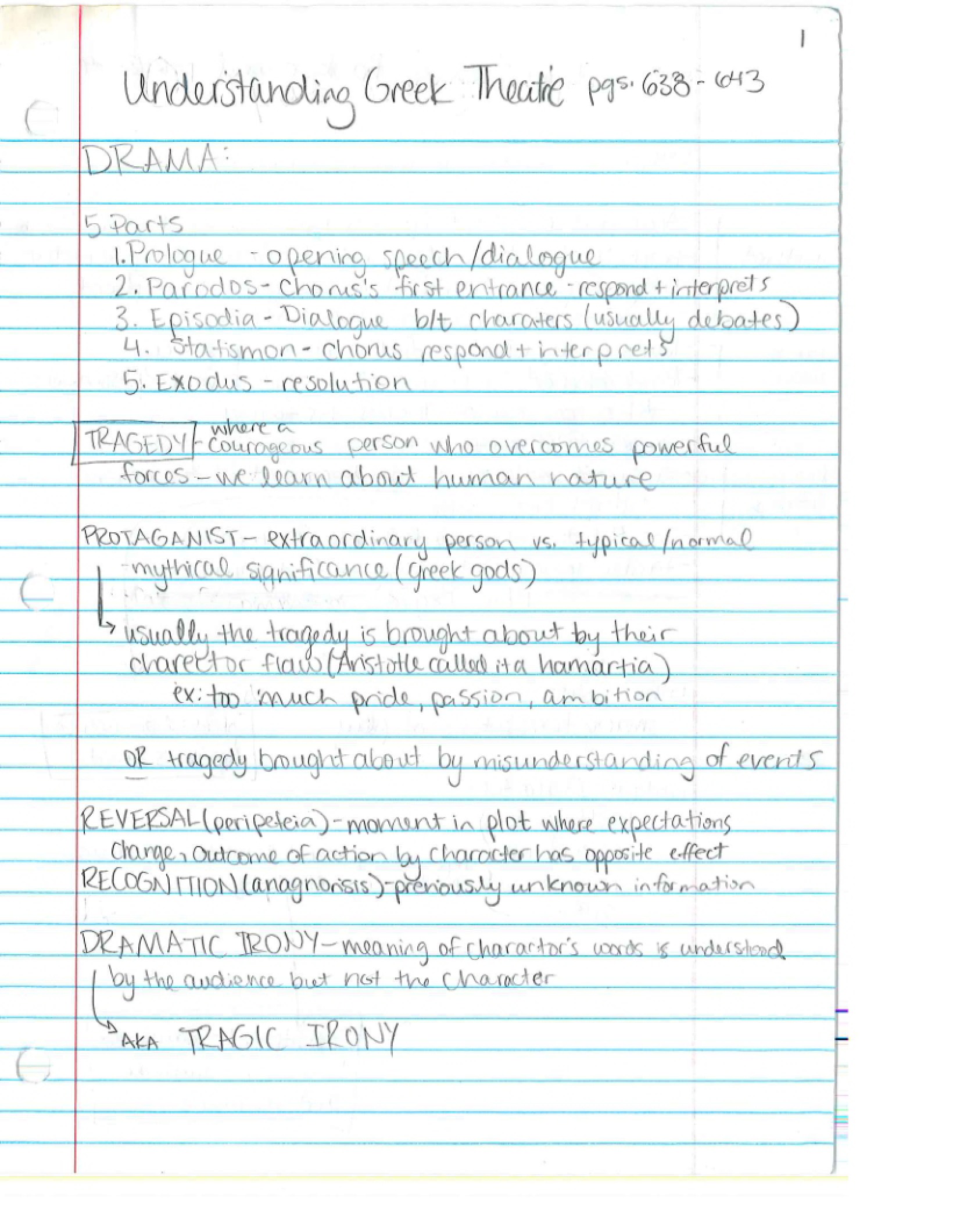Notes from English 210