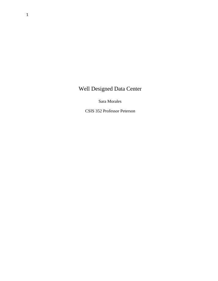 Business Importance of Well-Designed Data Centers