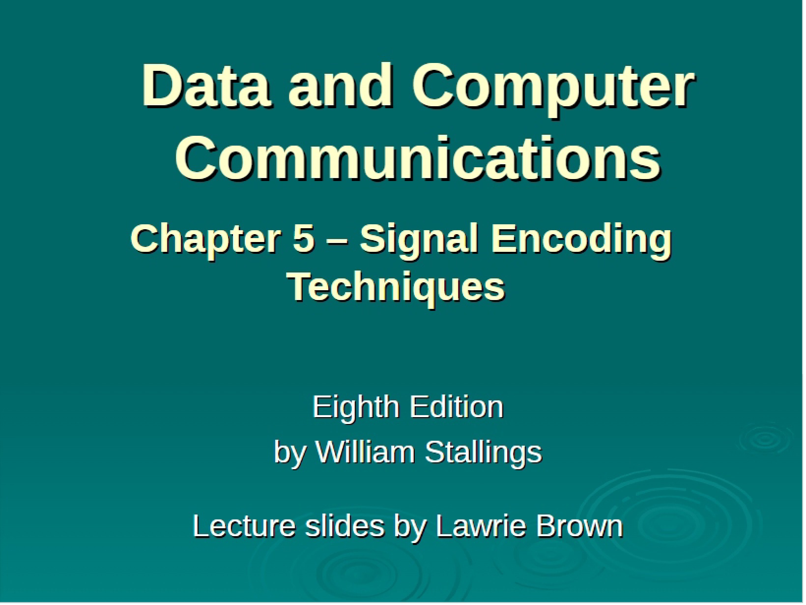 Techniques for Signal Encoding