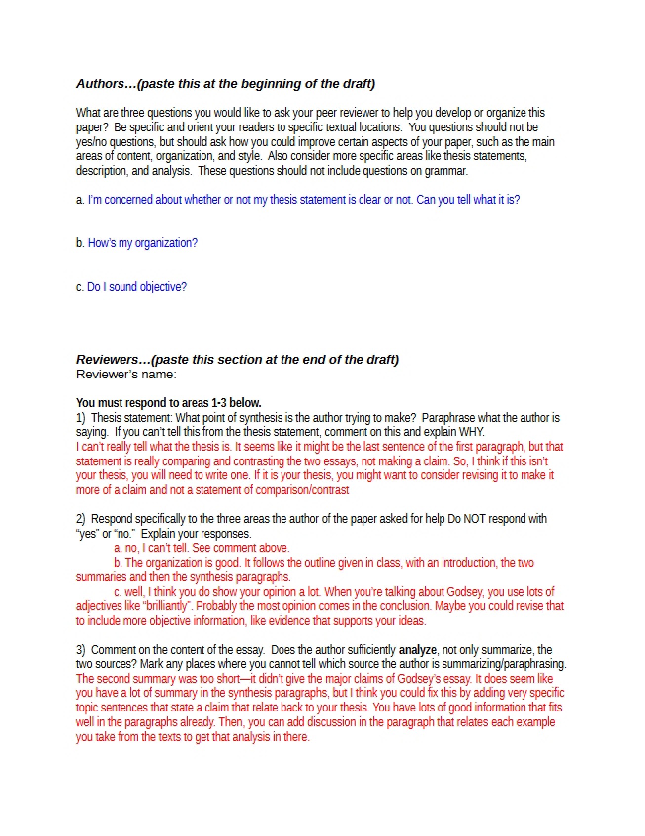 ENG 105 Course Notes