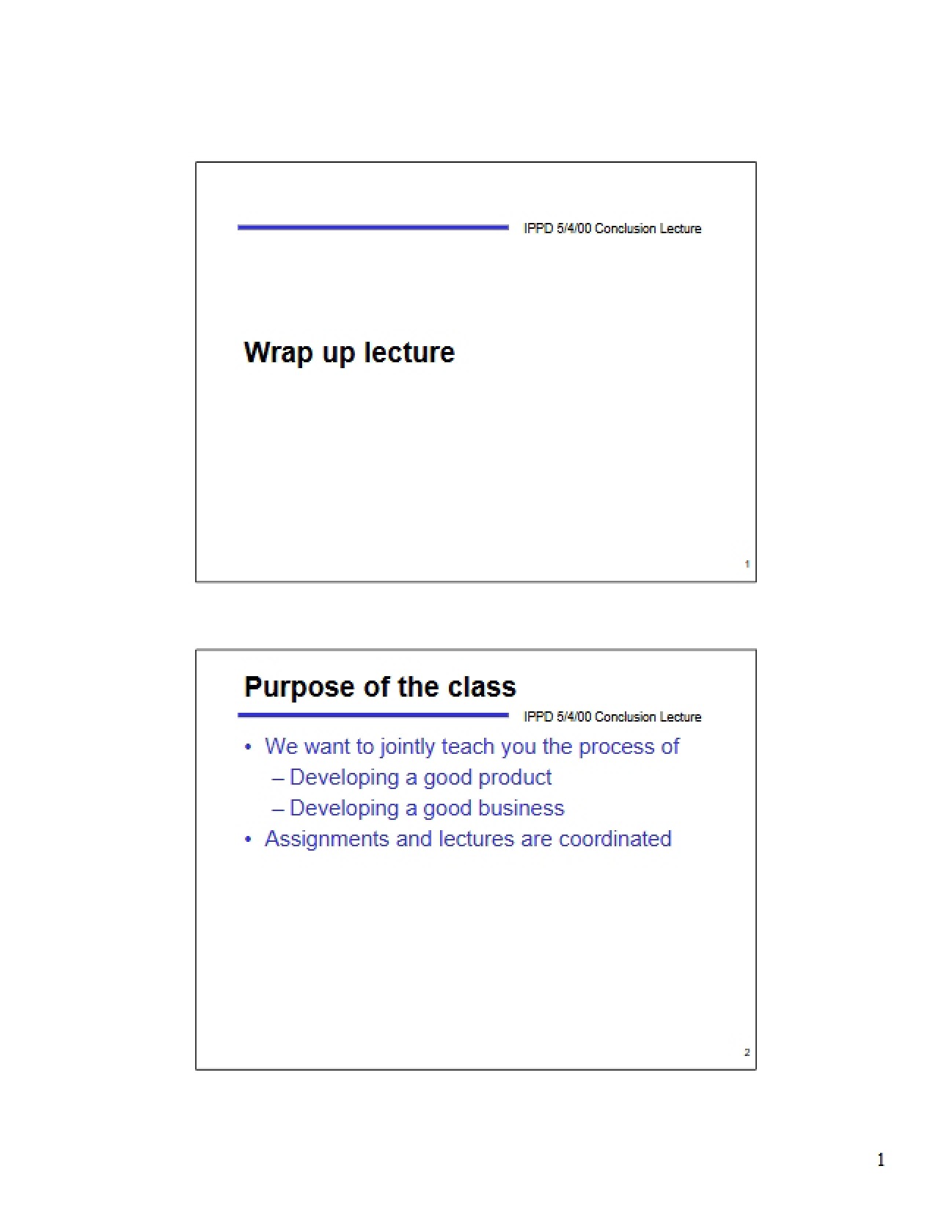 Lecture Wrap-Up